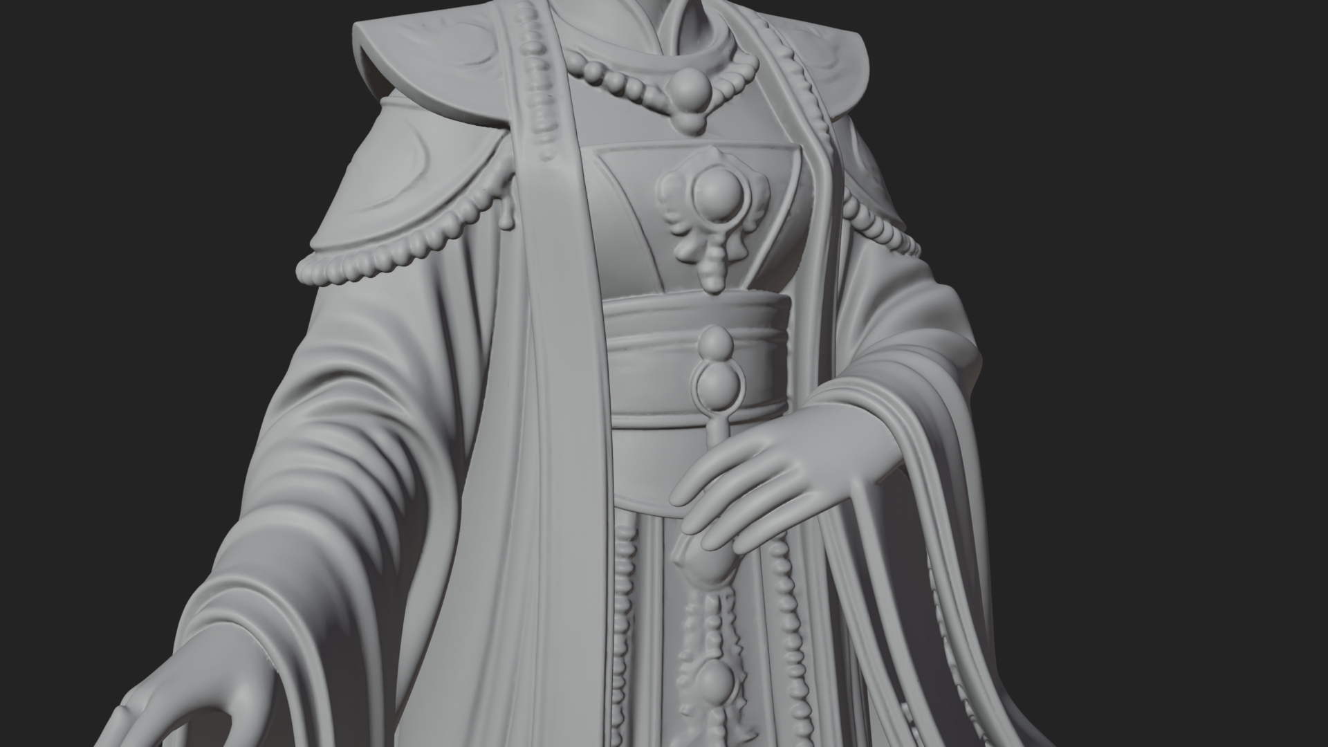 Chinese Empress Statue Design 26 3D Print Model 3D Model