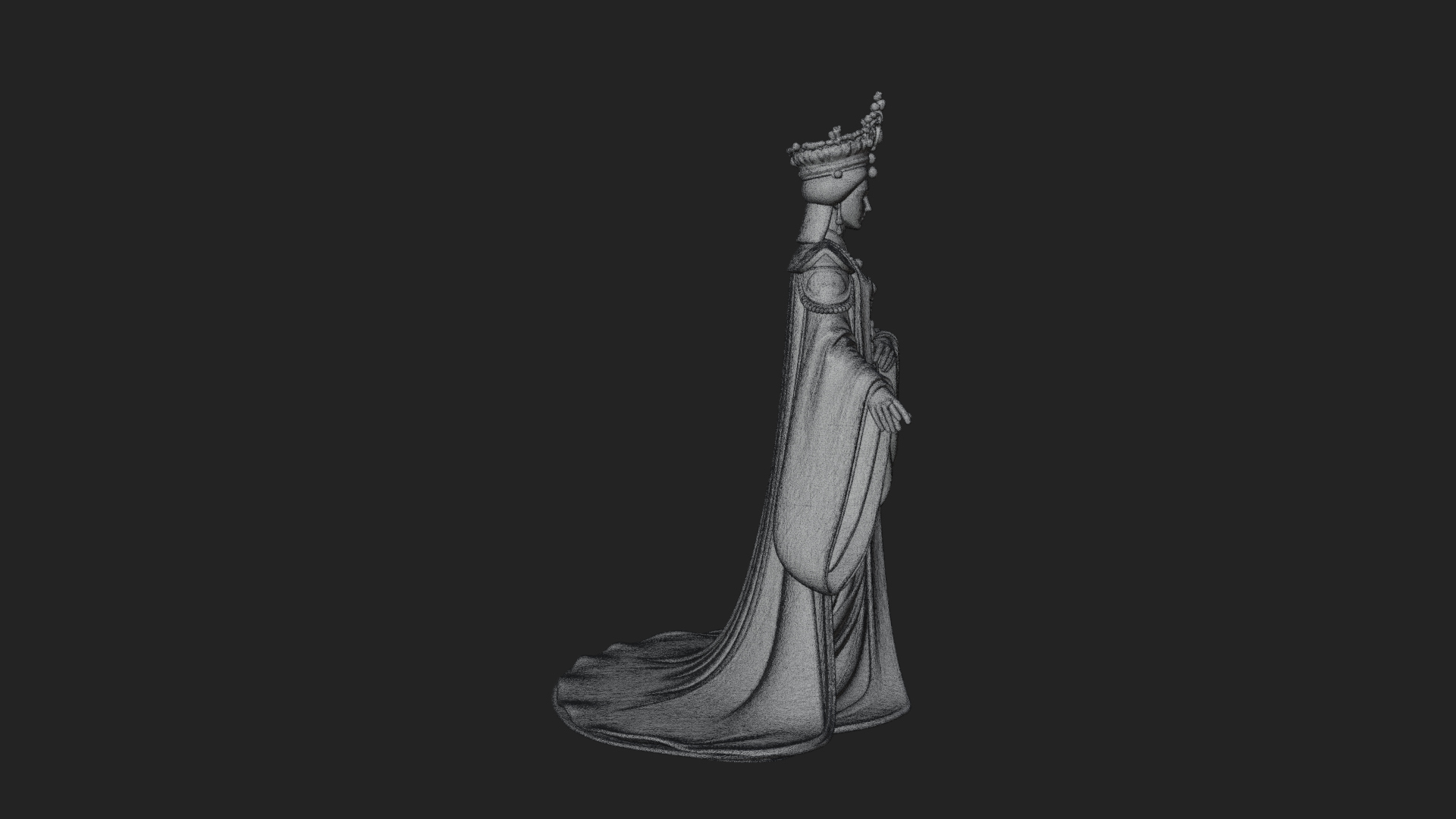 Chinese Empress Statue Design 26 3D Print Model 3D Model