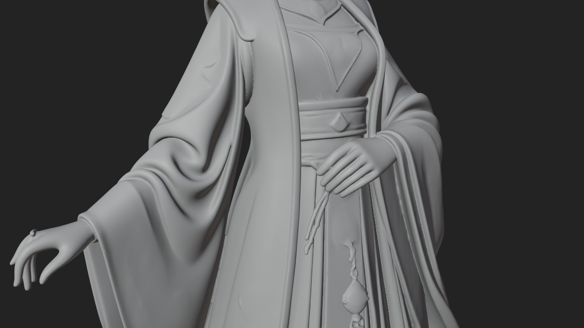 Chinese Empress Statue Design 27 3D Print Model 3D Model