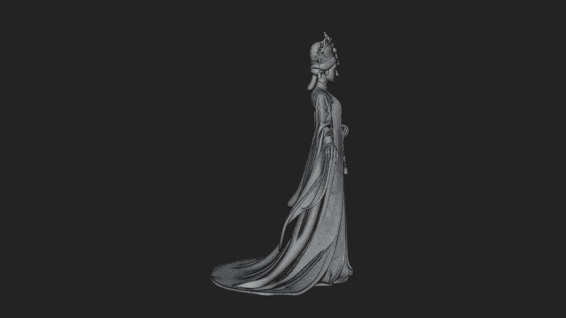 Chinese Empress Statue Design 27 3D Print Model 3D Model