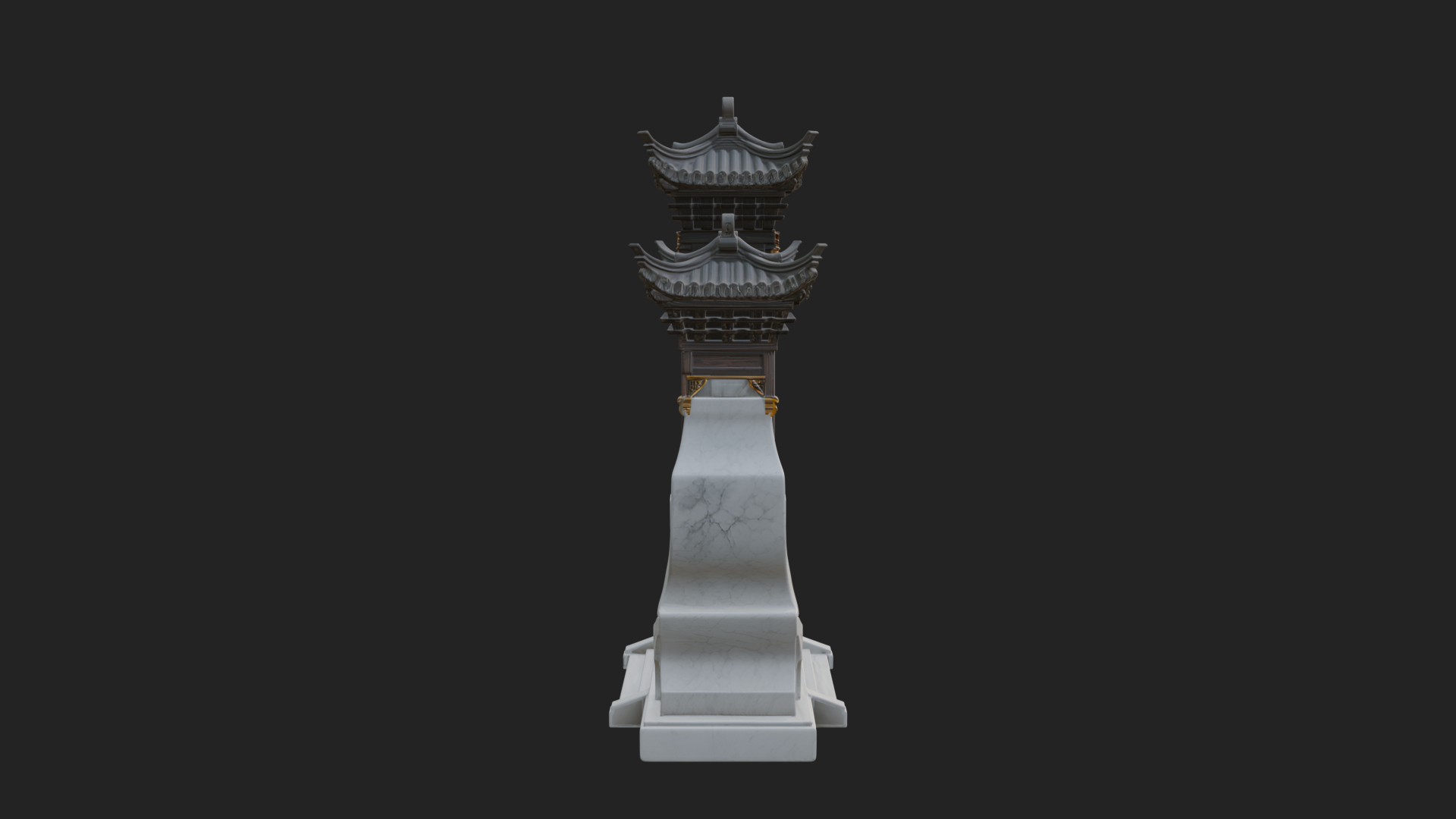 Chinese Gateway Arch Design 1 3D Print Model 3D Model