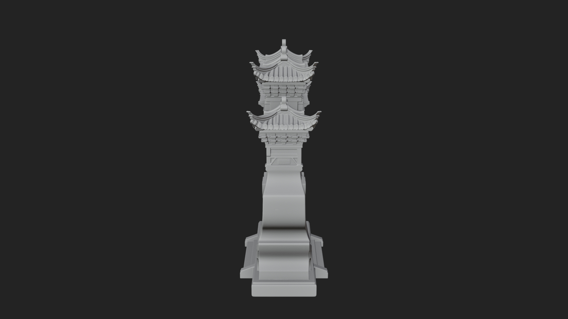 Chinese Gateway Arch Design 1 3D Print Model 3D Model