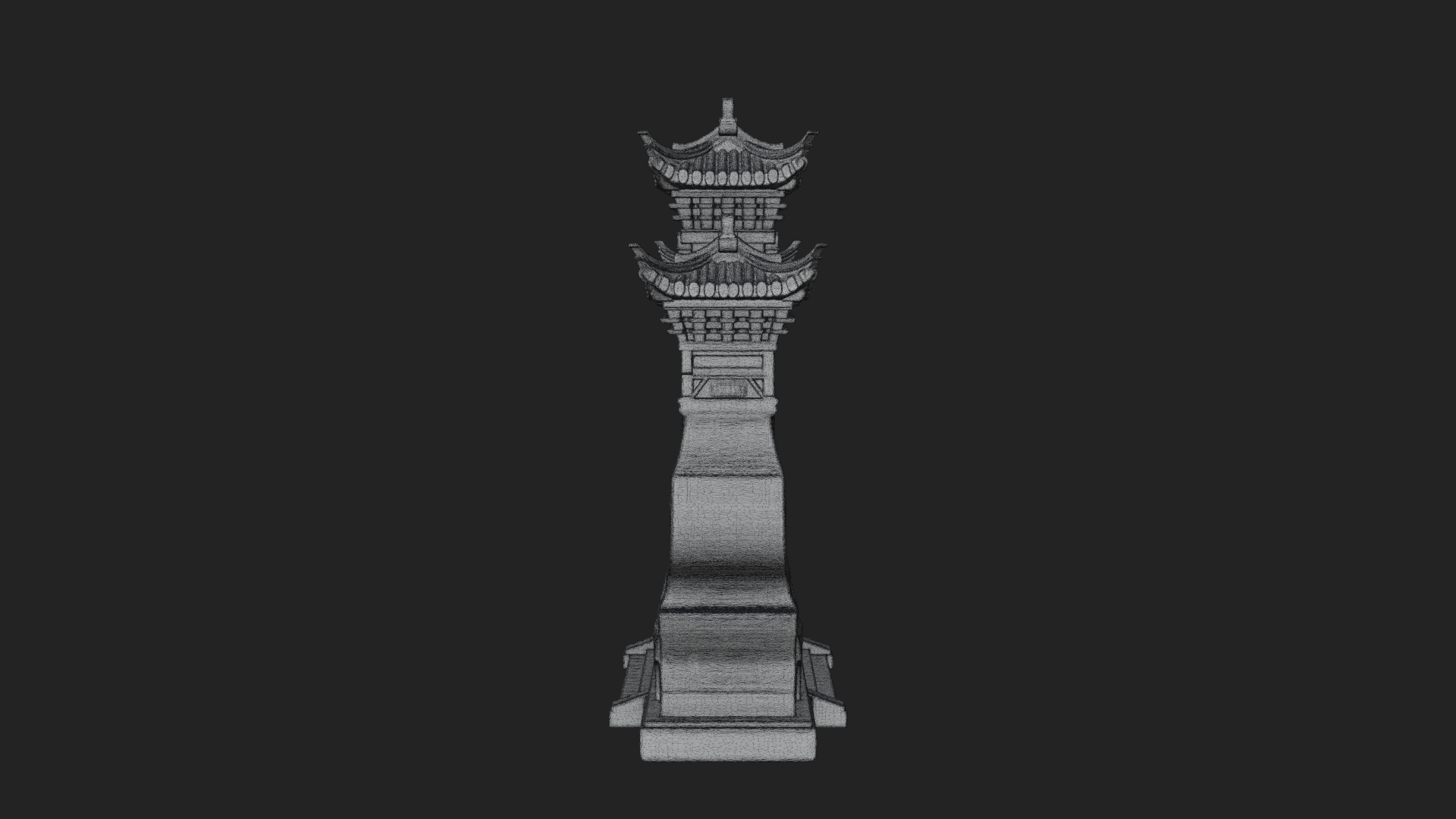 Chinese Gateway Arch Design 1 3D Print Model 3D Model