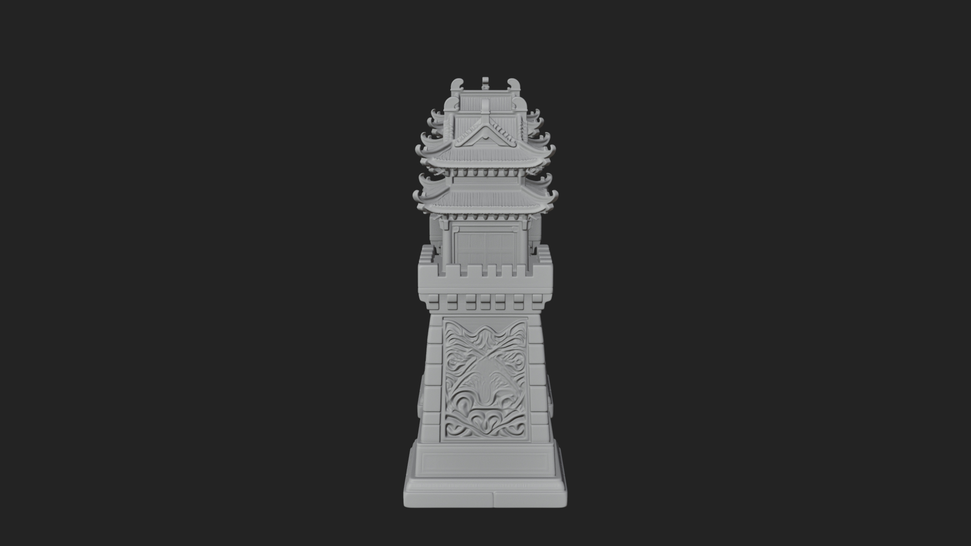 Chinese Gateway Arch Design 10 3D Print Model 3D Model