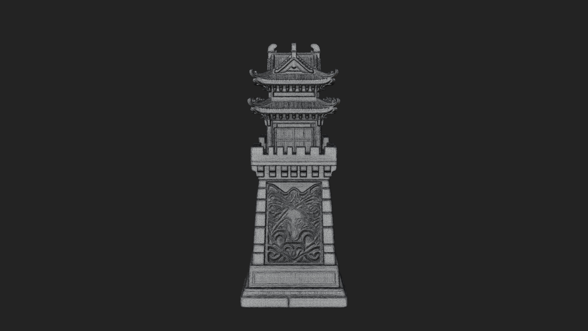 Chinese Gateway Arch Design 10 3D Print Model 3D Model