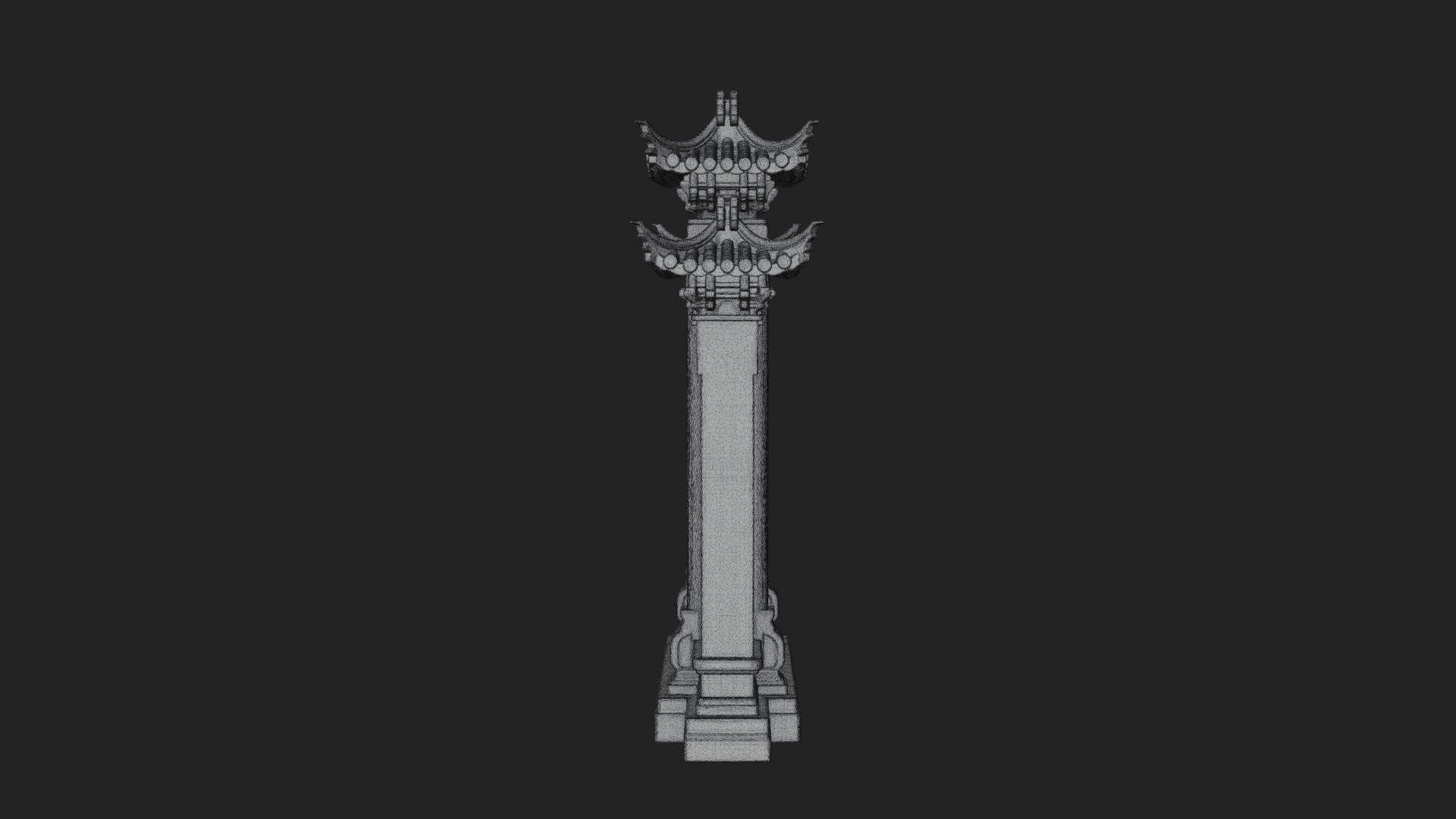 Chinese Gateway Arch Design 2 3D Print Model 3D Model