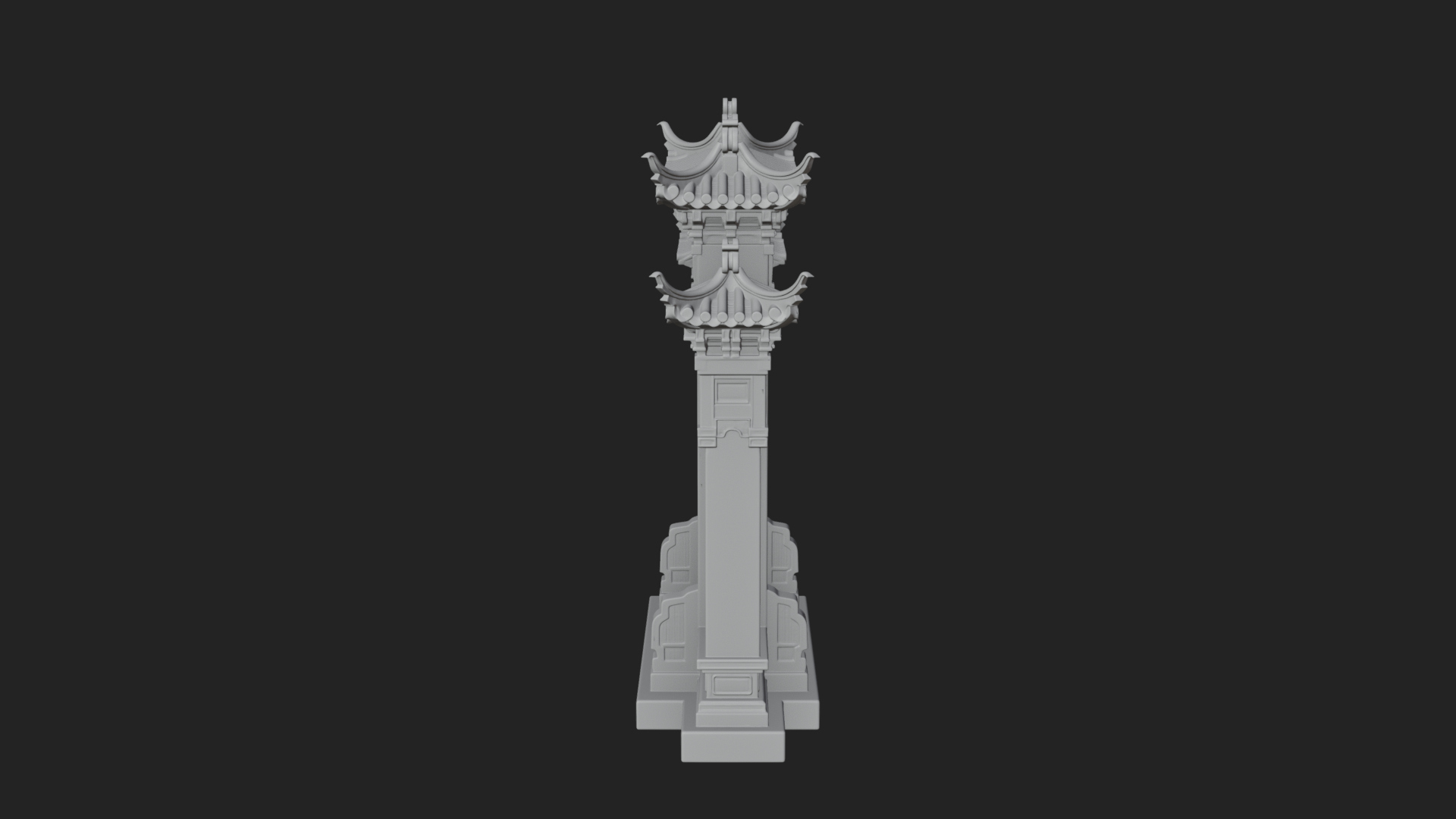 Chinese Gateway Arch Design 3 3D Print Model 3D Model