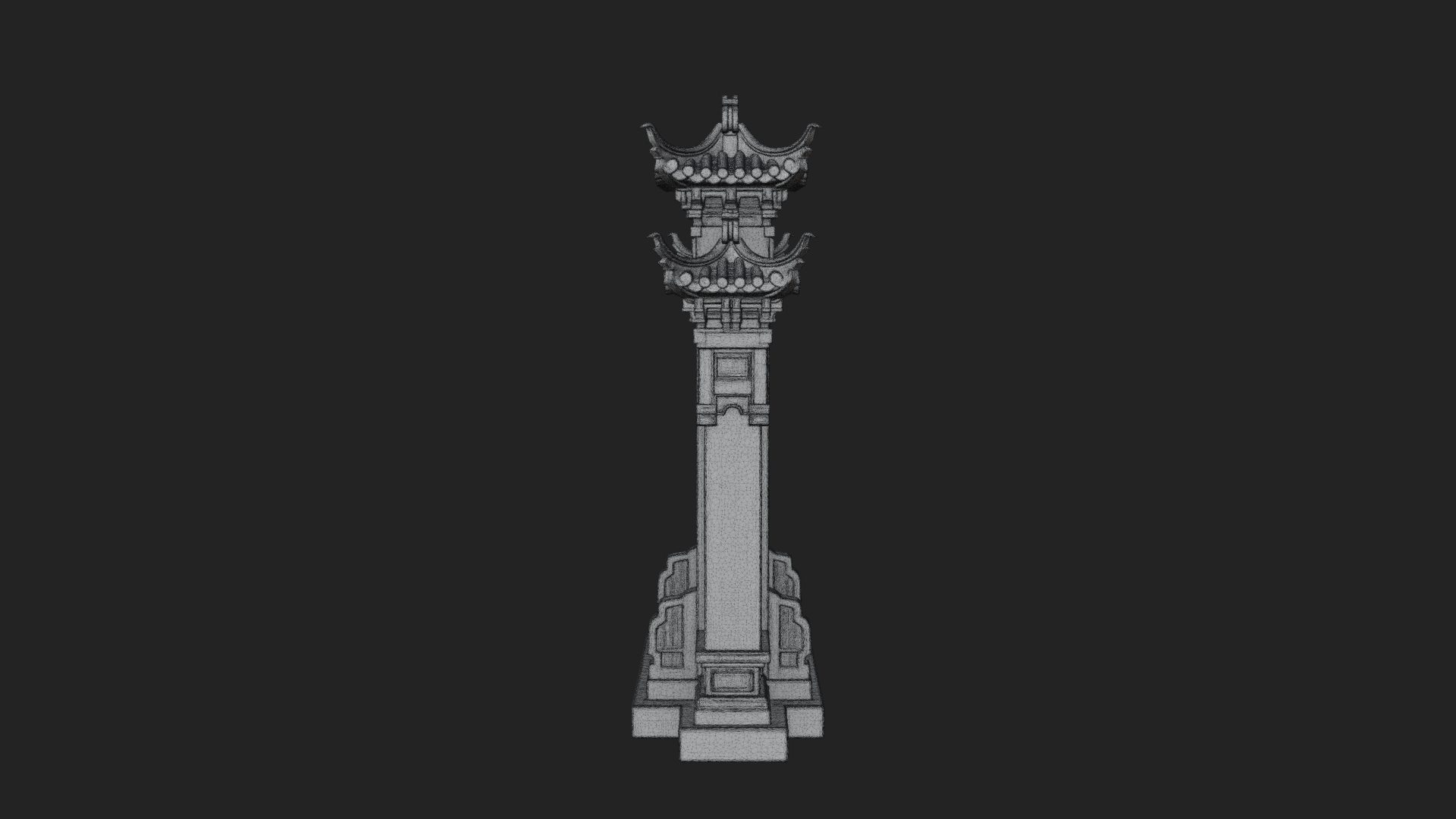 Chinese Gateway Arch Design 3 3D Print Model 3D Model