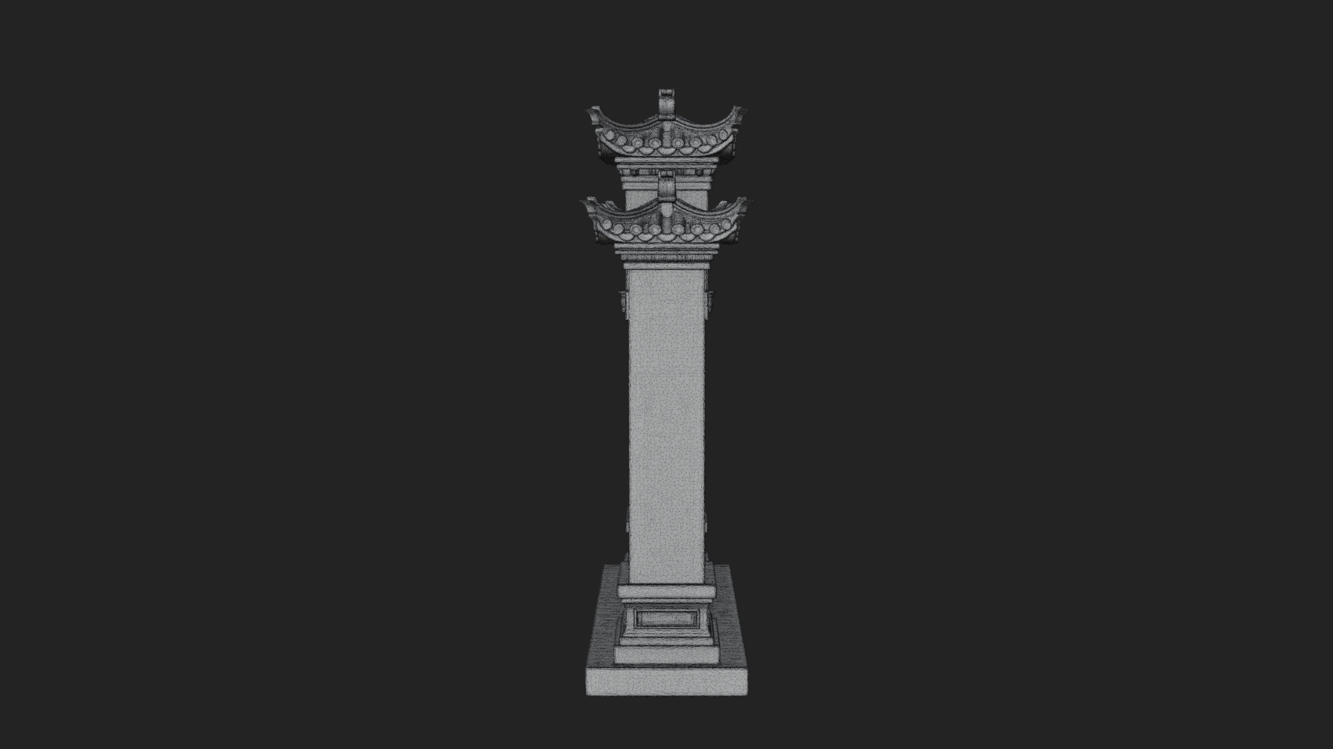 Chinese Gateway Arch Design 4 3D Print Model 3D Model