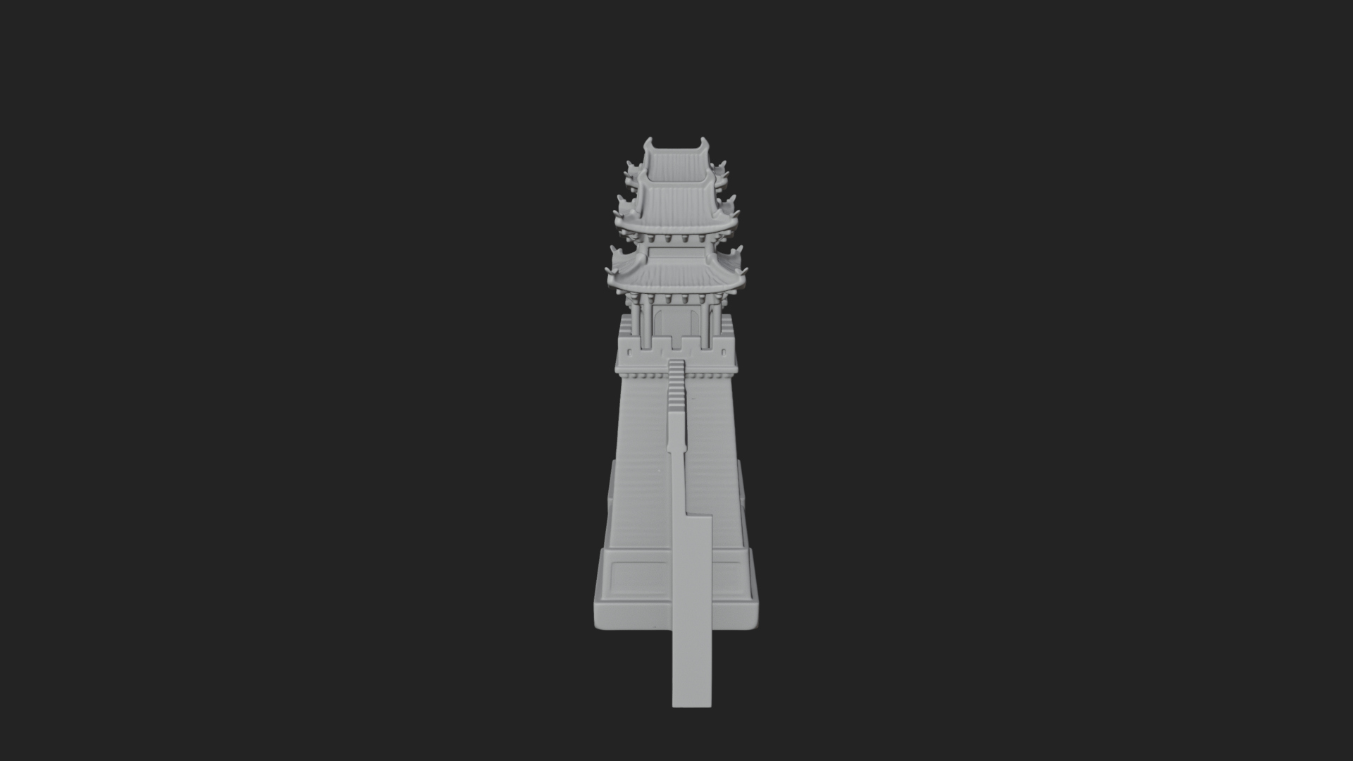 Chinese Gateway Arch Design 5 3D Print Model 3D Model