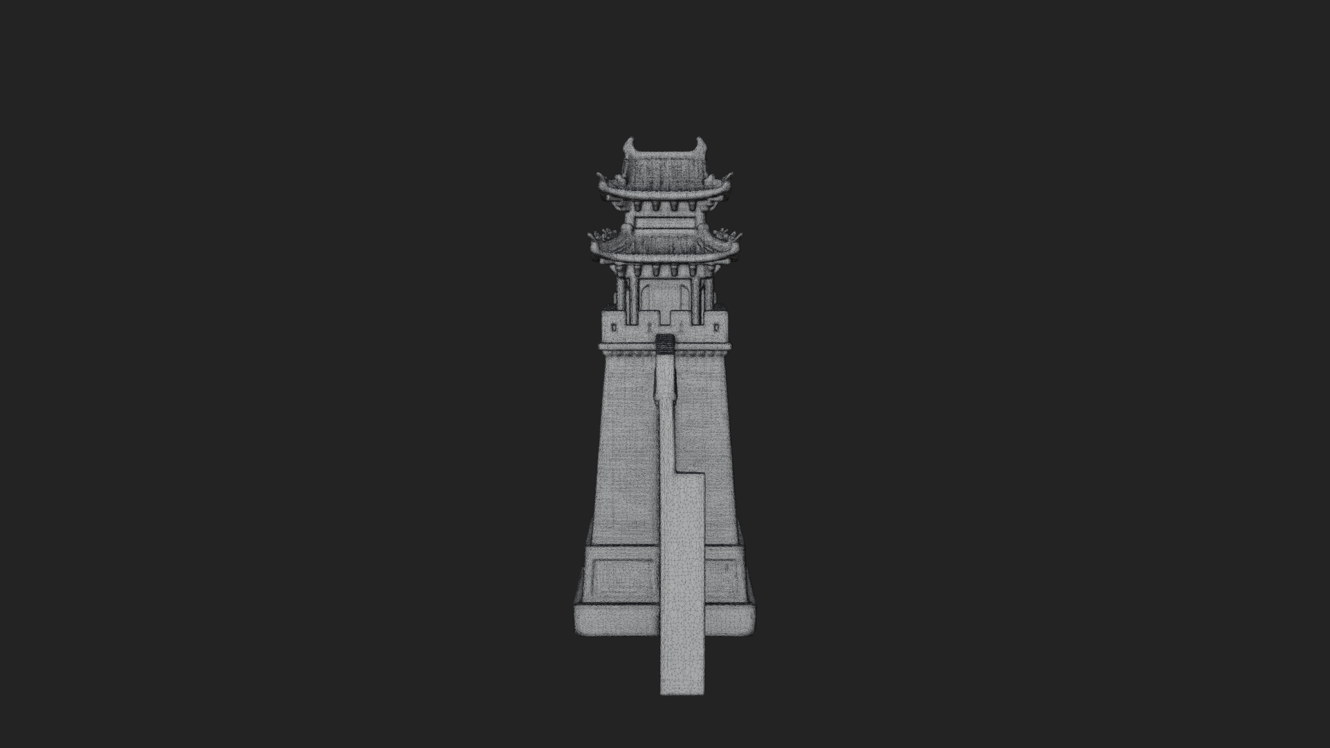Chinese Gateway Arch Design 5 3D Print Model 3D Model