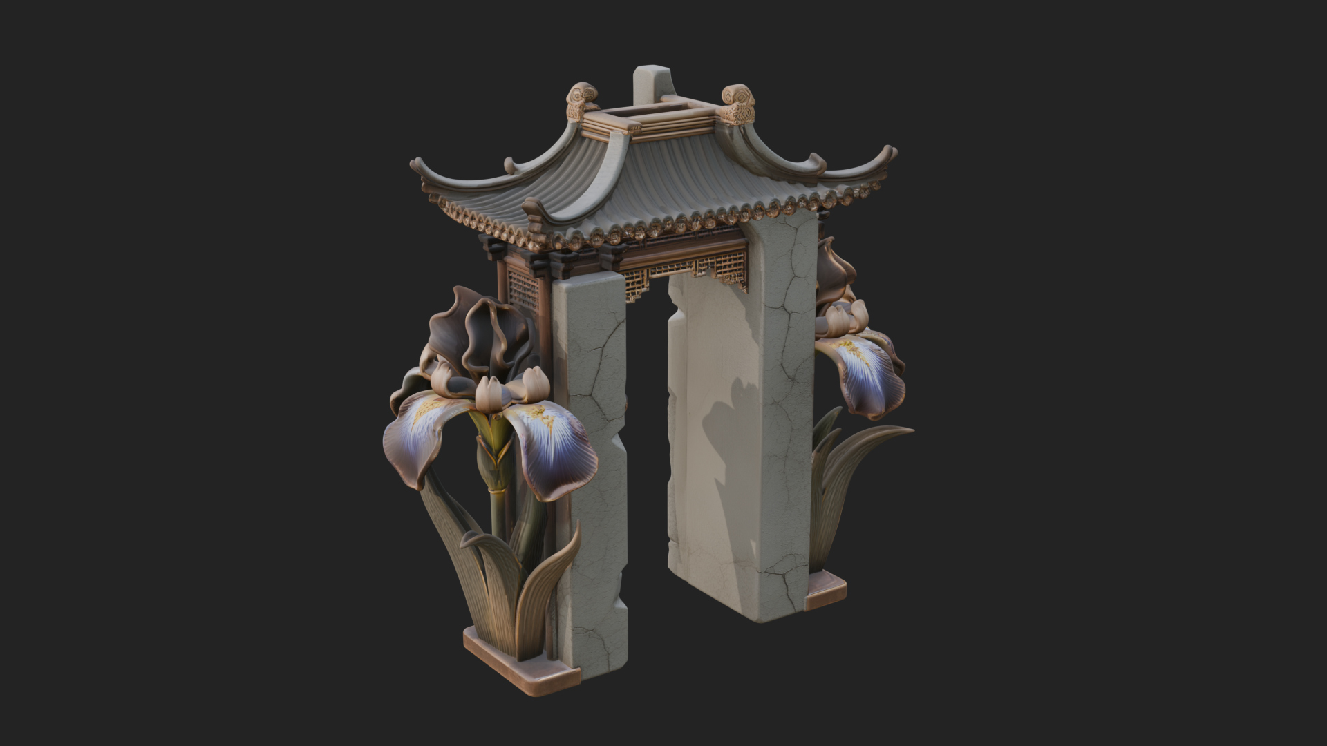 Chinese Gateway Arch Design 6 3D Print Model 3D Model