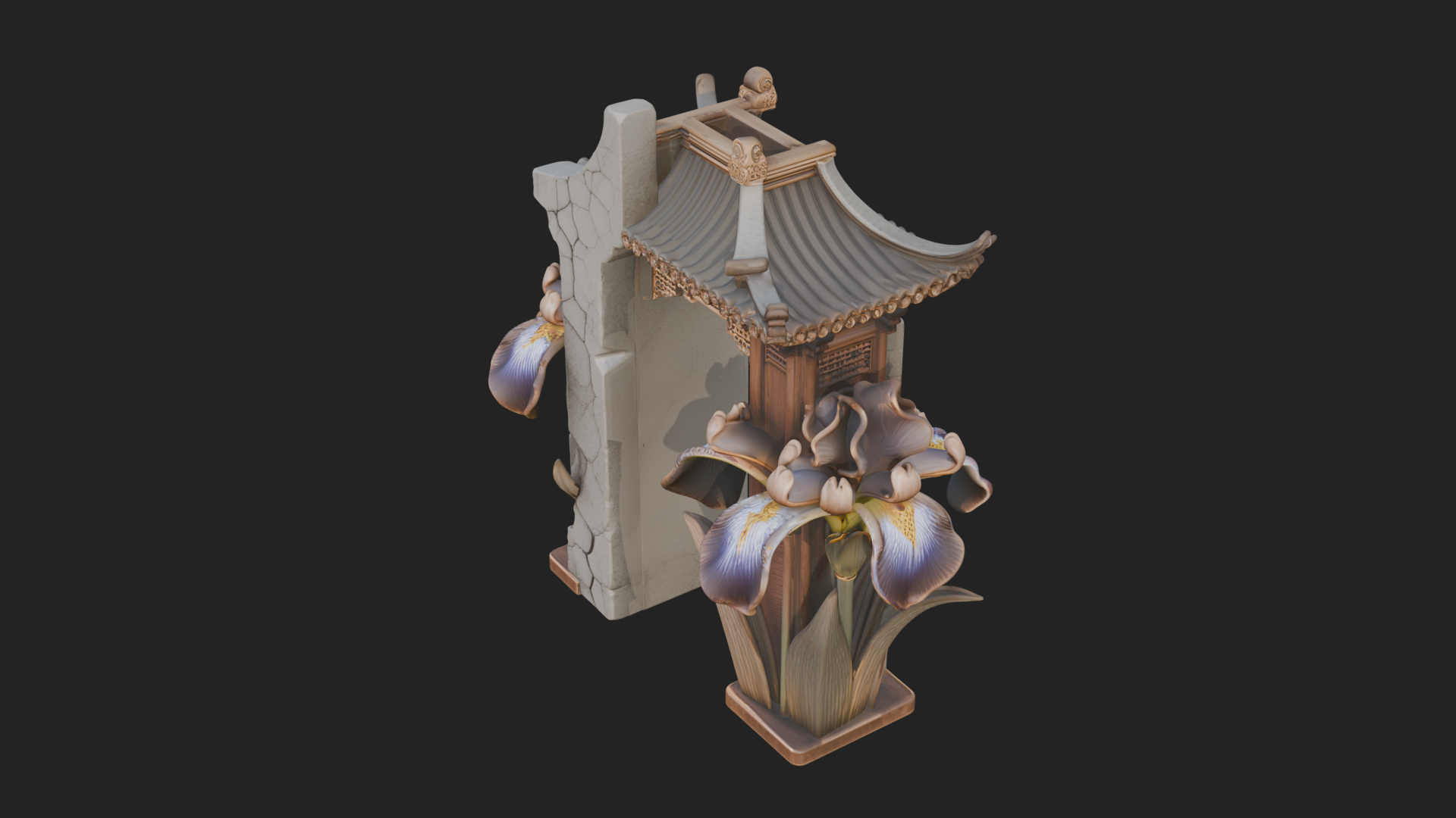 Chinese Gateway Arch Design 6 3D Print Model 3D Model