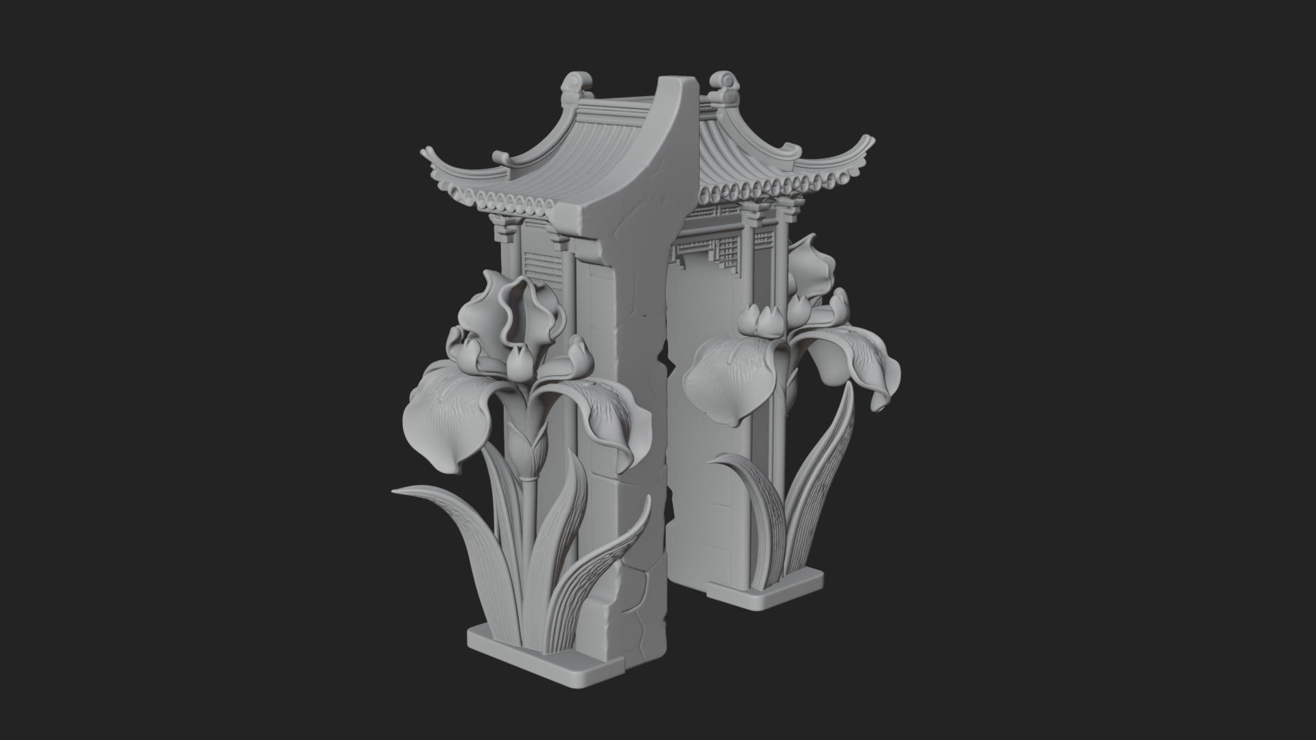 Chinese Gateway Arch Design 6 3D Print Model 3D Model