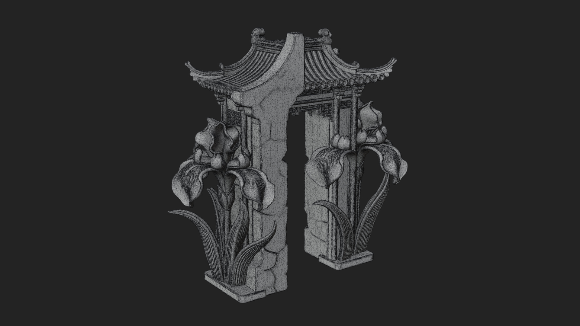 Chinese Gateway Arch Design 6 3D Print Model 3D Model
