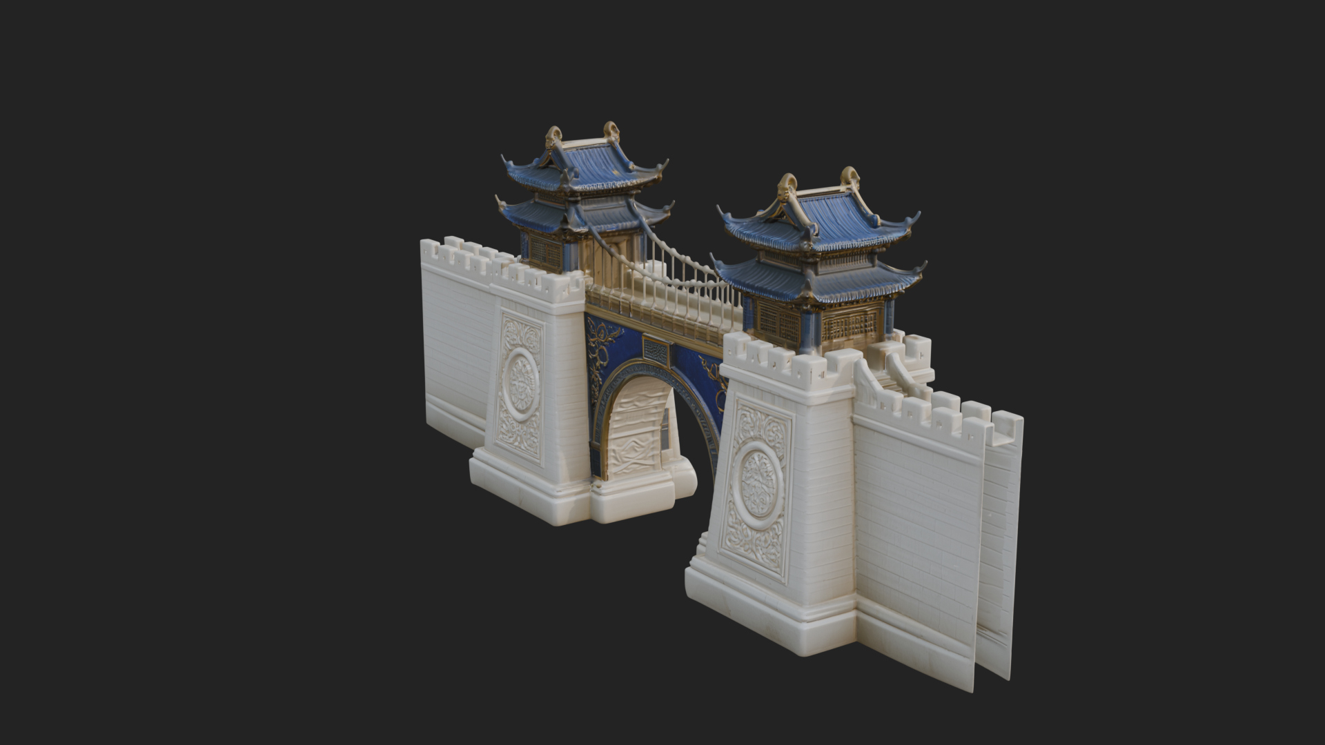 Chinese Gateway Arch Design 7 3D Print Model 3D Model