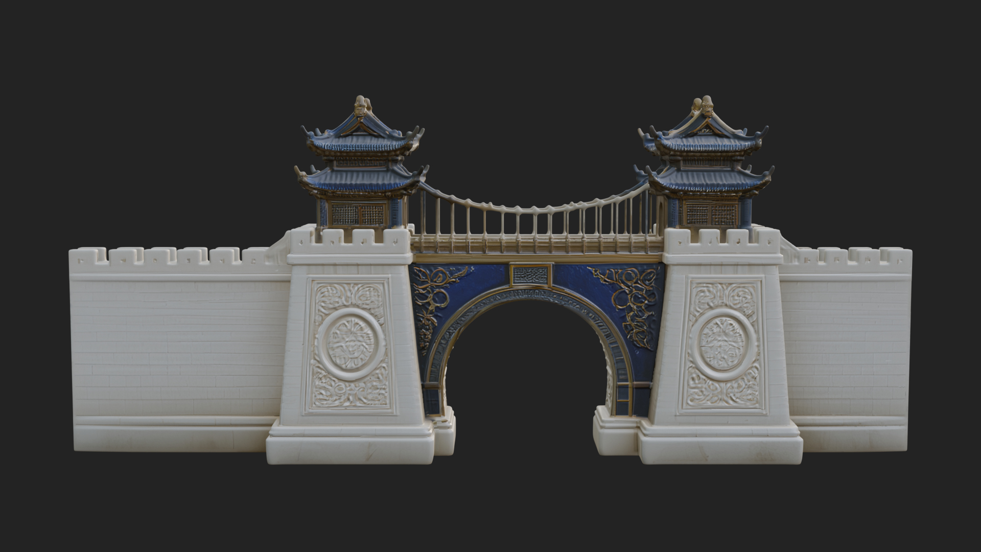 Chinese Gateway Arch Design 7 3D Print Model 3D Model
