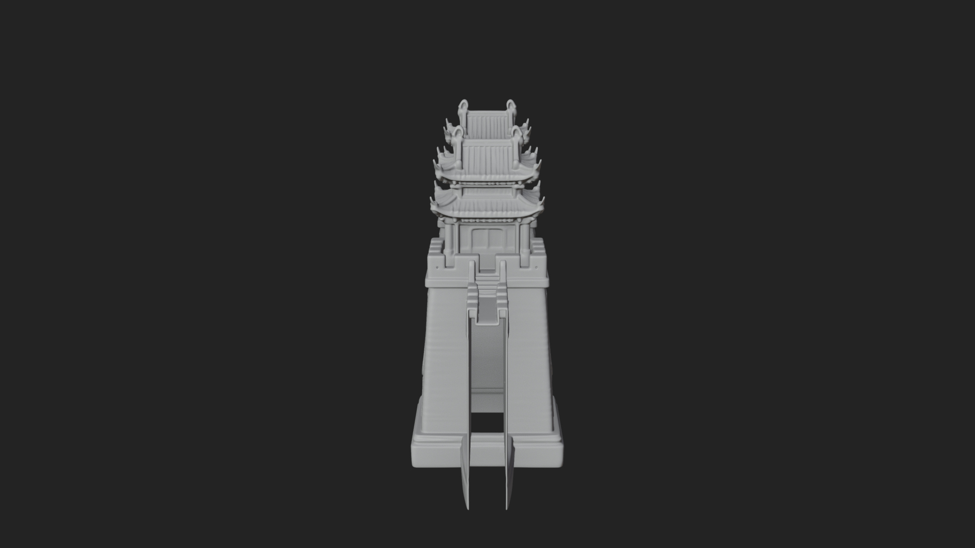 Chinese Gateway Arch Design 7 3D Print Model 3D Model