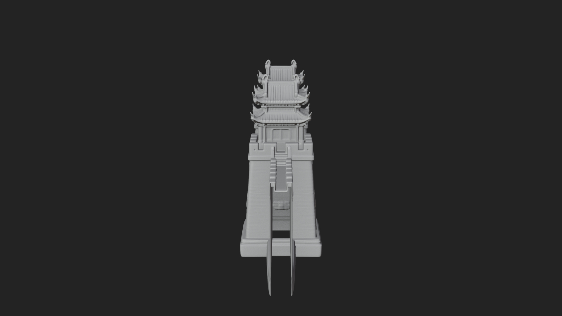 Chinese Gateway Arch Design 7 3D Print Model 3D Model