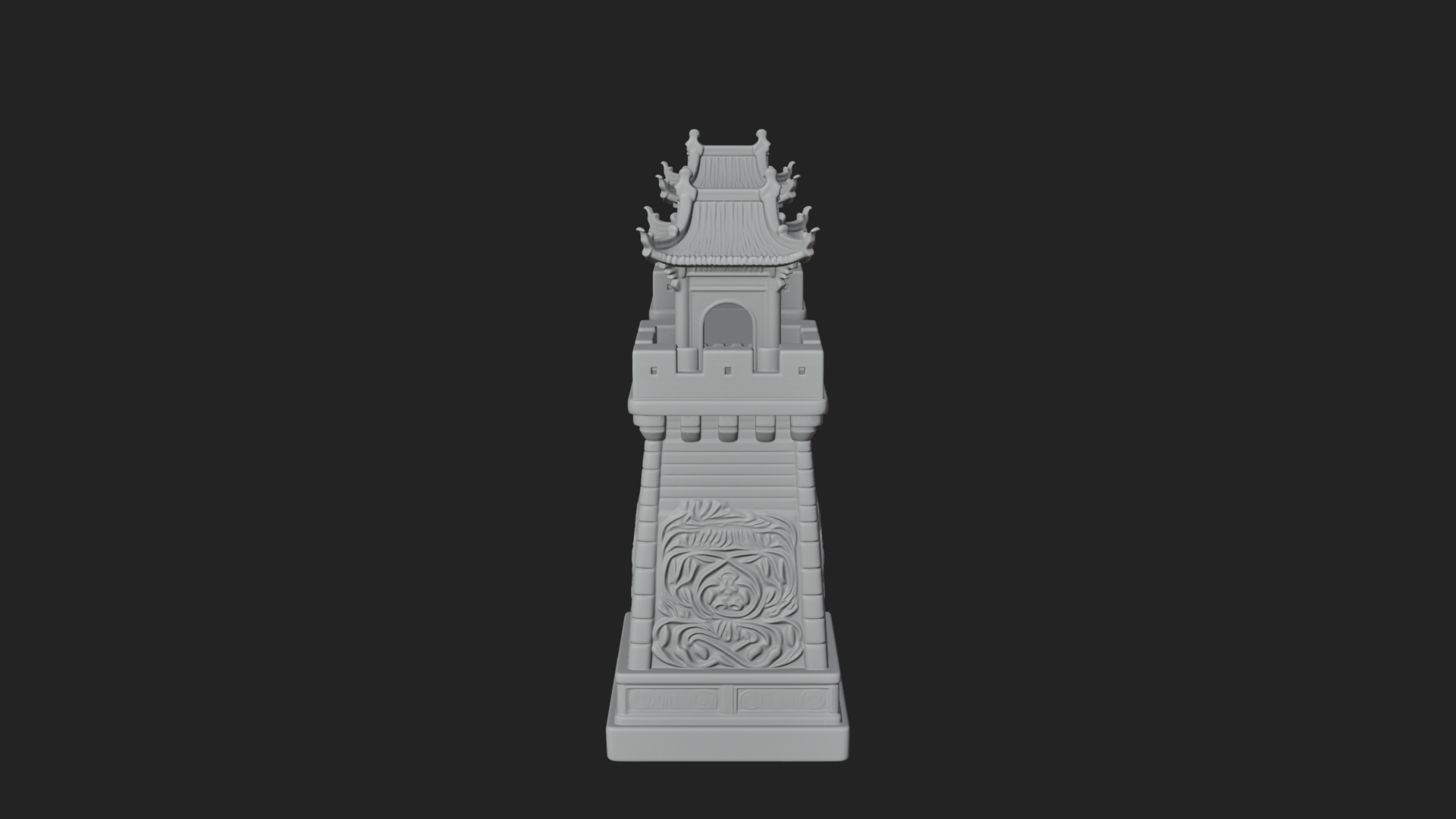 Chinese Gateway Arch Design 8 3D Print Model 3D Model