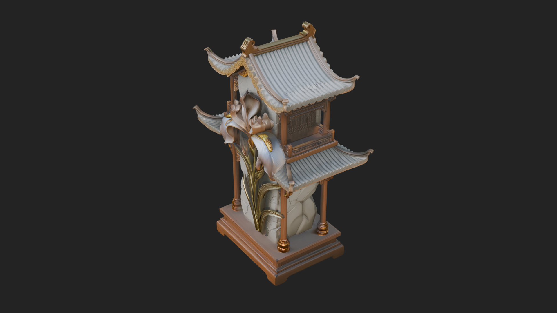 Chinese Gateway Arch Design 9 3D Print Model 3D Model