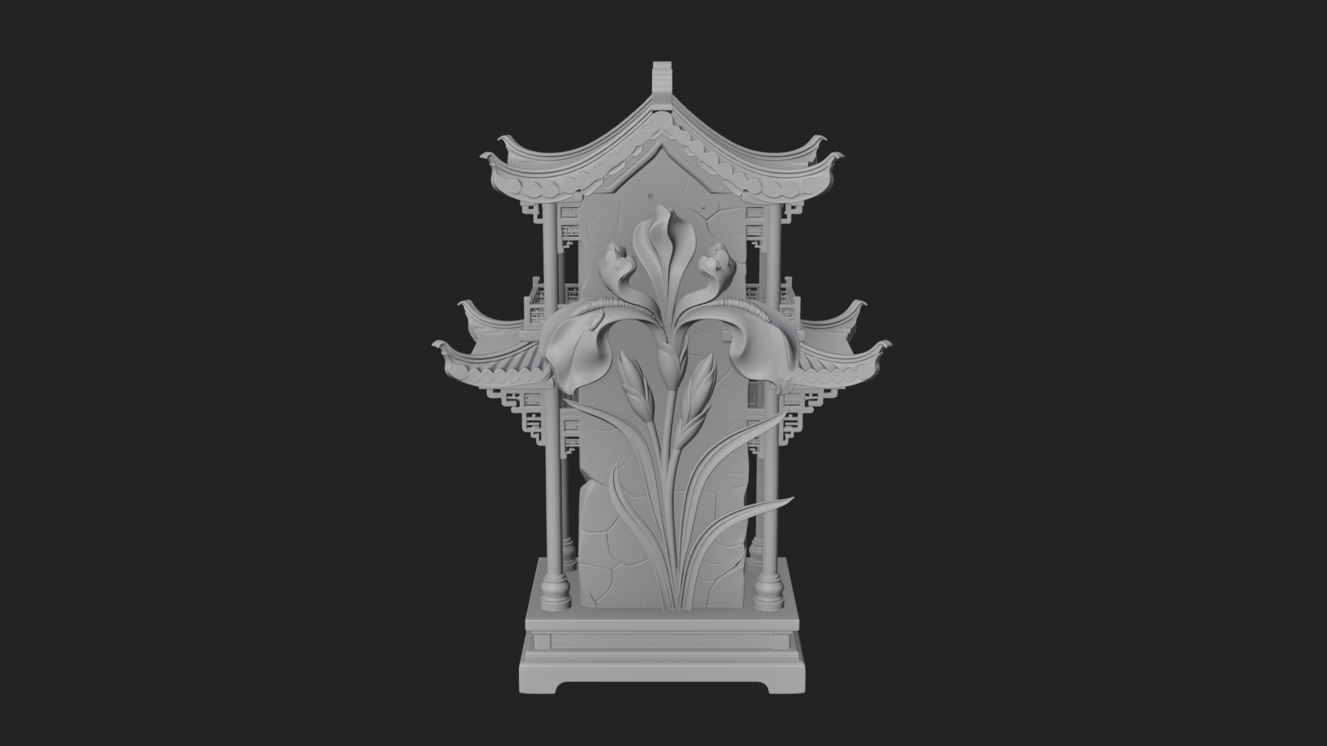 Chinese Gateway Arch Design 9 3D Print Model 3D Model