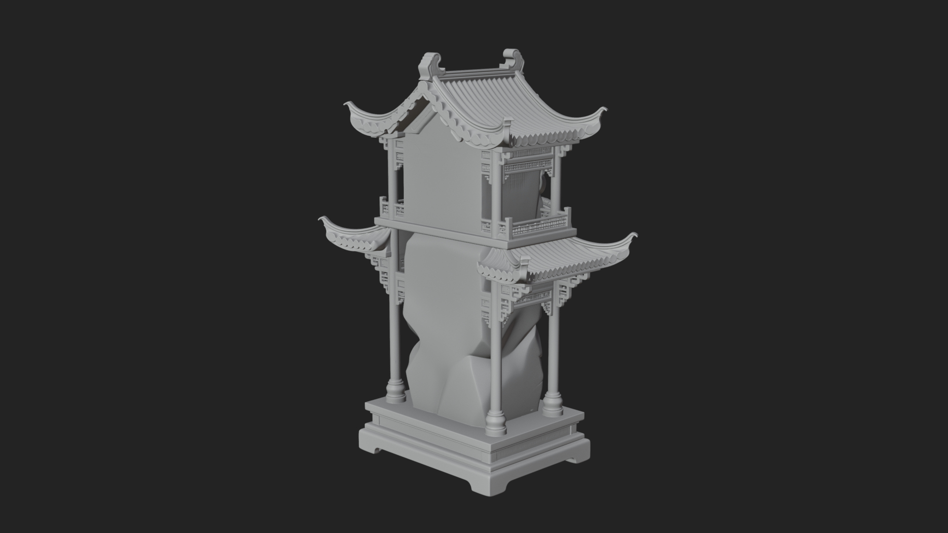 Chinese Gateway Arch Design 9 3D Print Model 3D Model