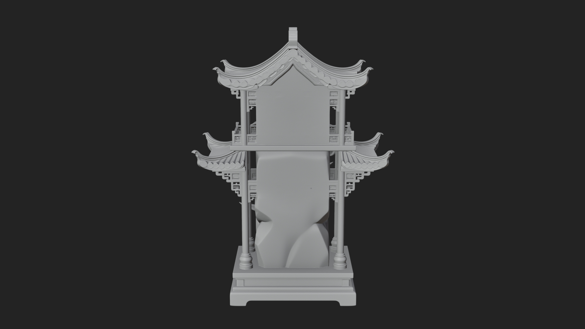 Chinese Gateway Arch Design 9 3D Print Model 3D Model