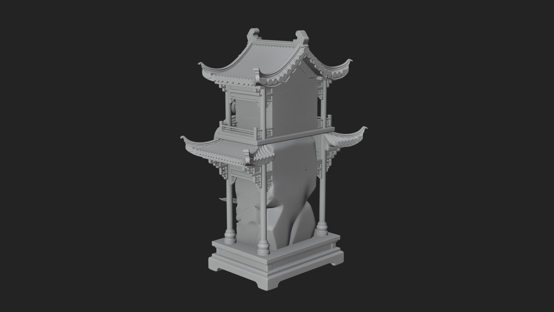 Chinese Gateway Arch Design 9 3D Print Model 3D Model