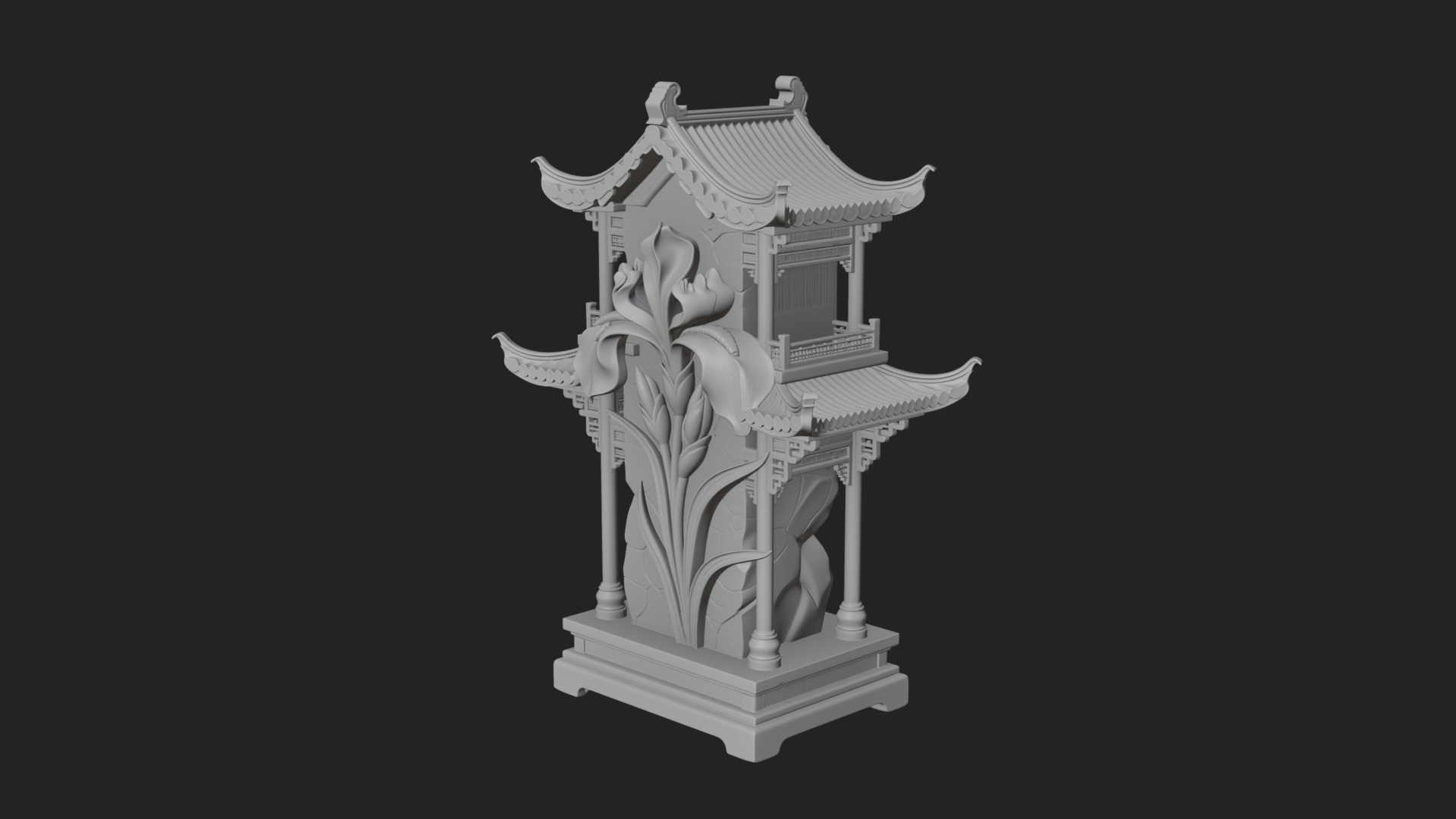 Chinese Gateway Arch Design 9 3D Print Model 3D Model
