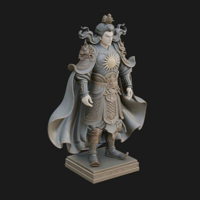 Chinese Immortal Statue Design 1 3D Print Model