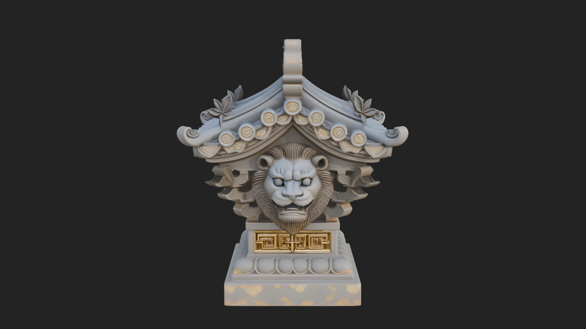 Chinese Roof Eave Model Design 10 3D Print Model 3D Model