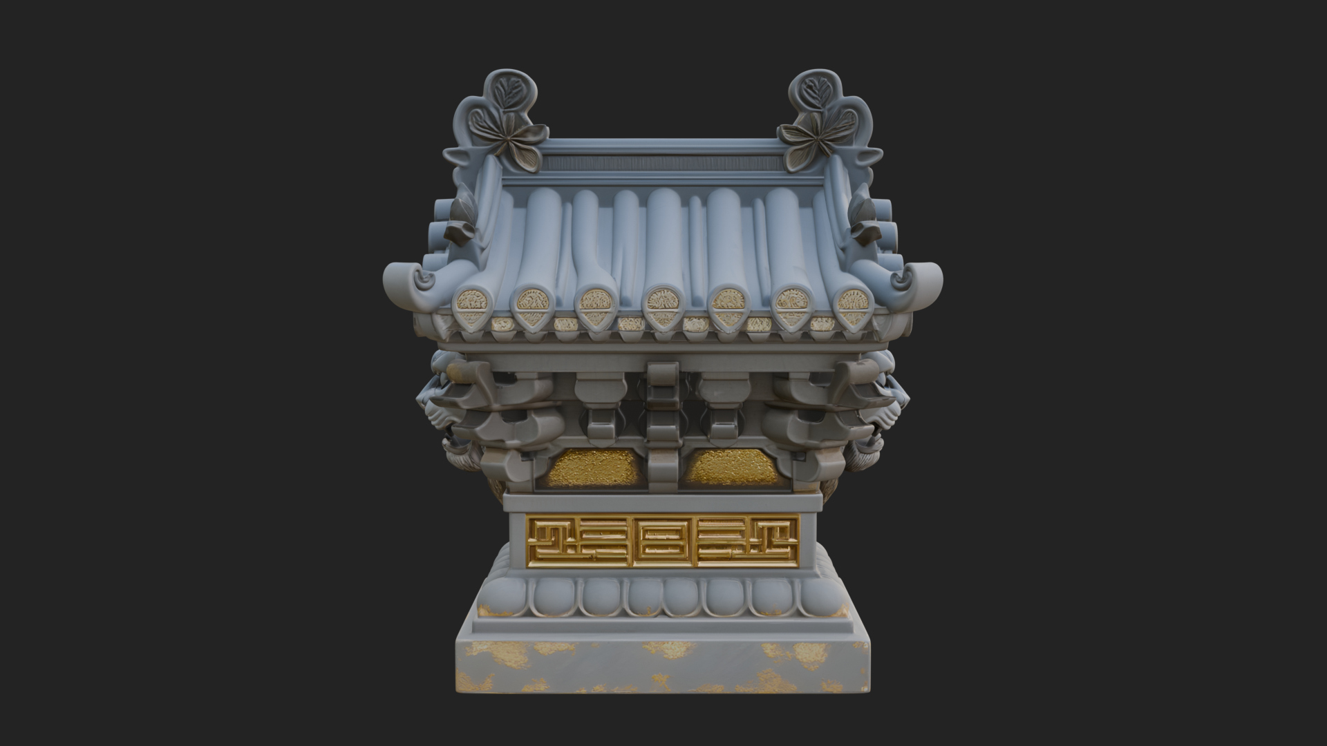 Chinese Roof Eave Model Design 10 3D Print Model 3D Model