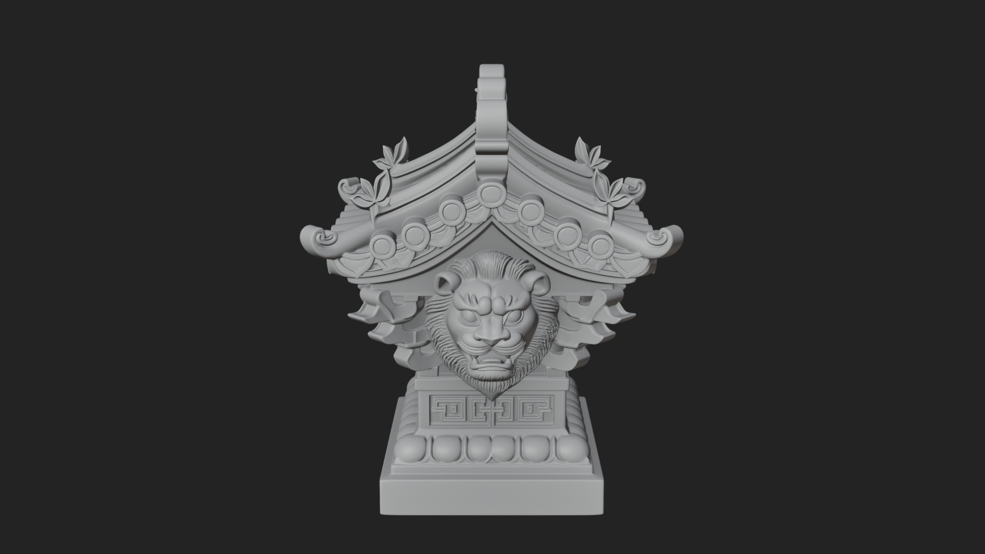 Chinese Roof Eave Model Design 10 3D Print Model 3D Model