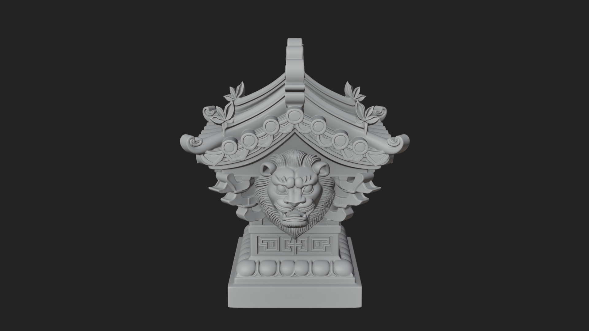 Chinese Roof Eave Model Design 10 3D Print Model 3D Model