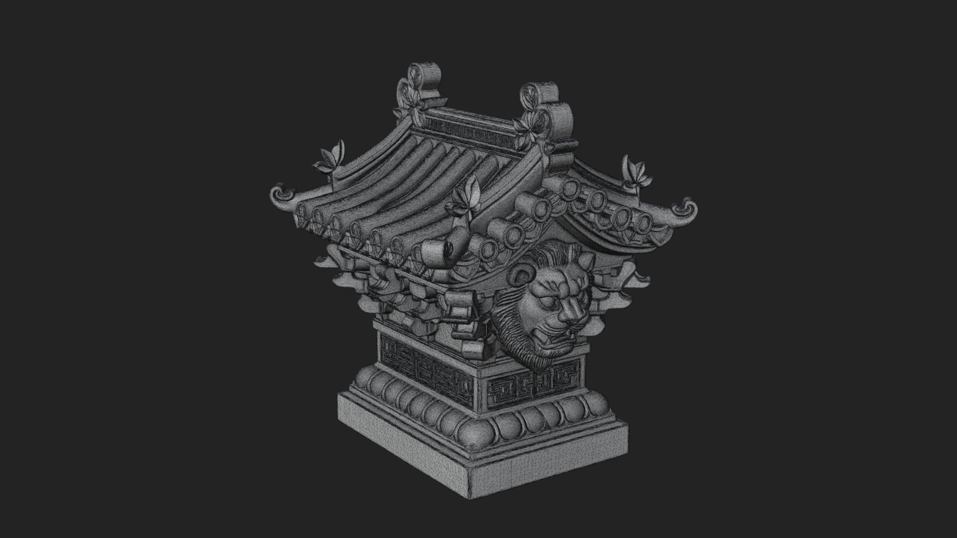 Chinese Roof Eave Model Design 10 3D Print Model 3D Model
