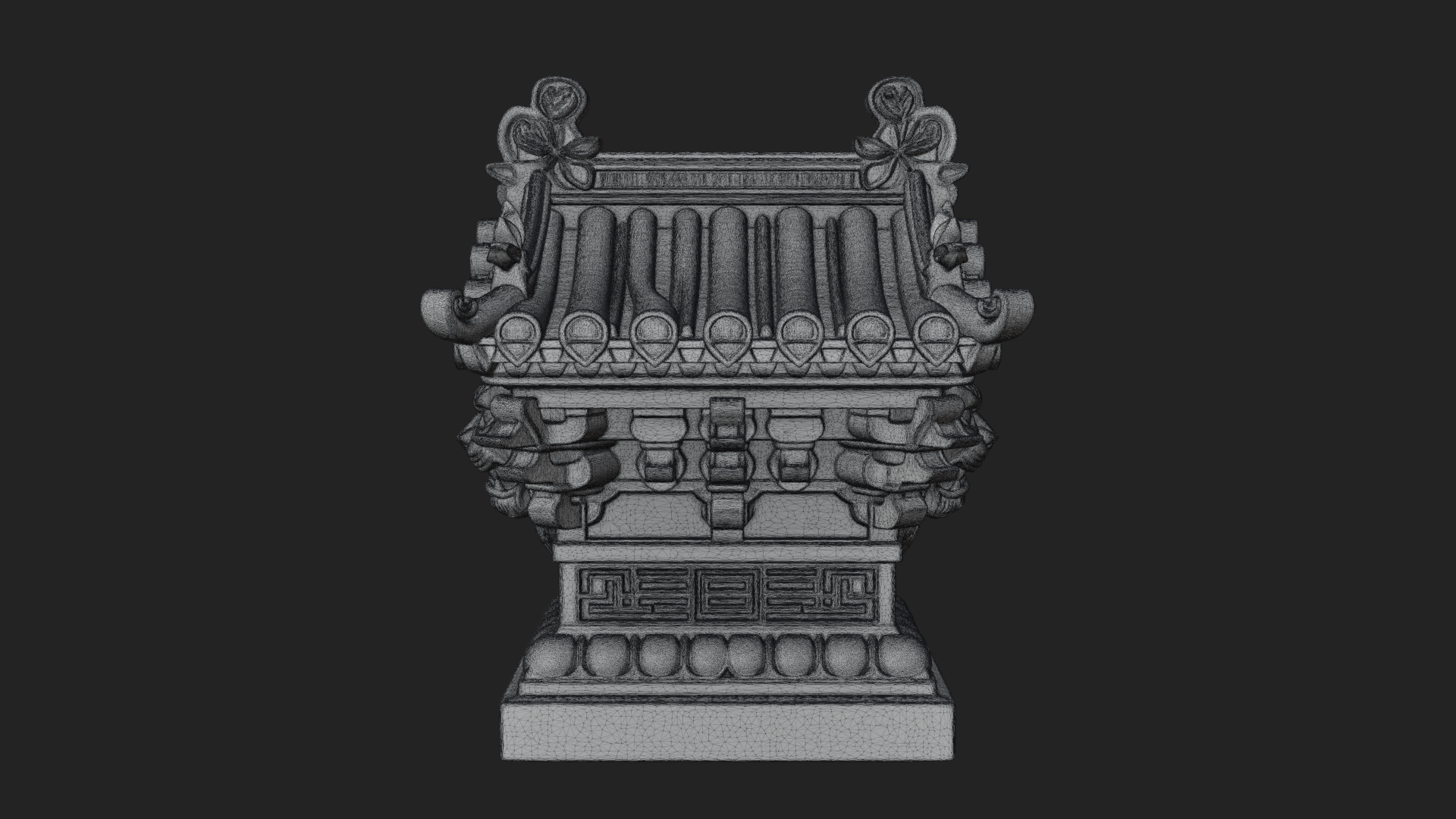 Chinese Roof Eave Model Design 10 3D Print Model 3D Model