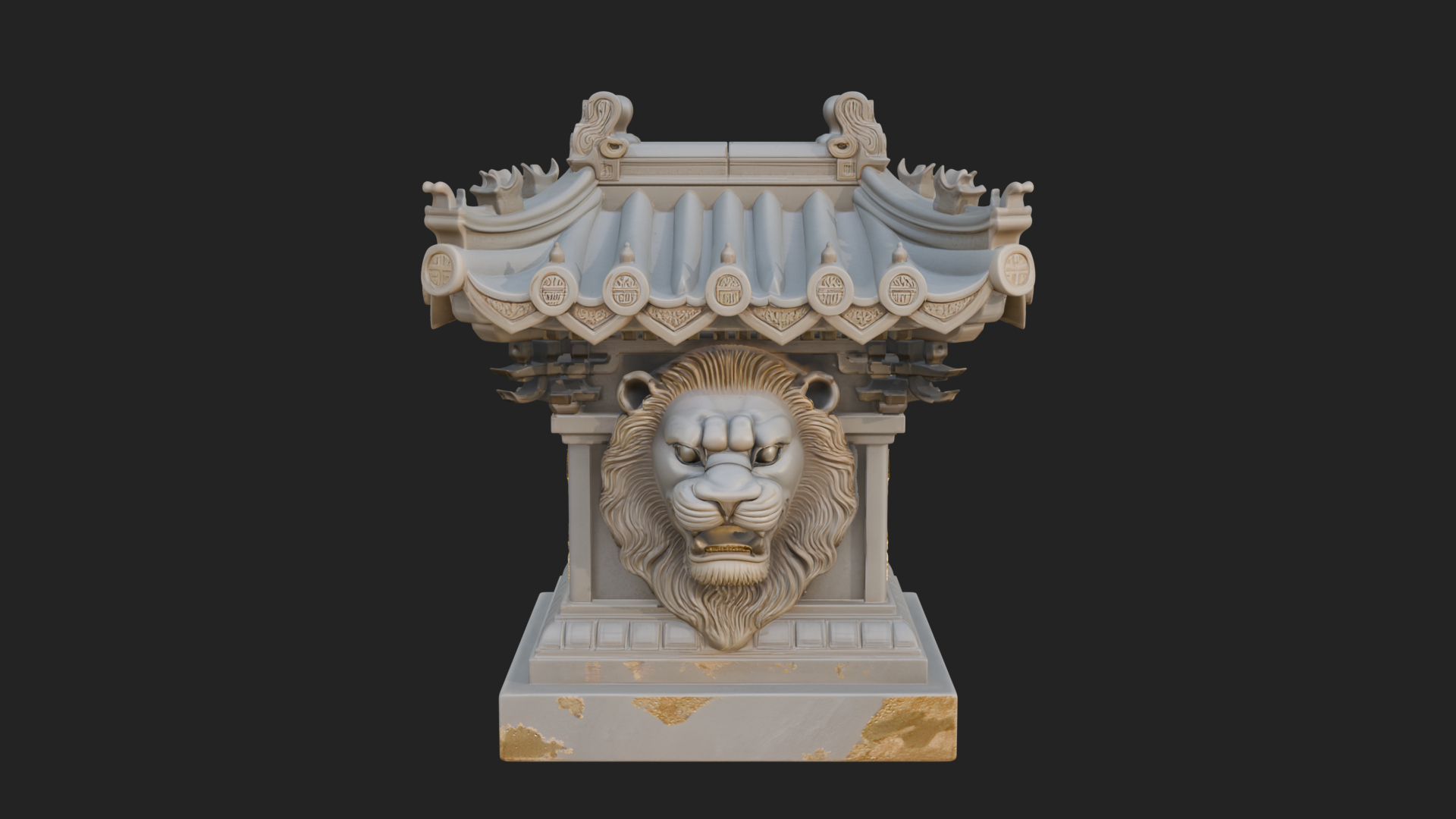 Chinese Roof Eave Model Design 11 3D Print Model 3D Model