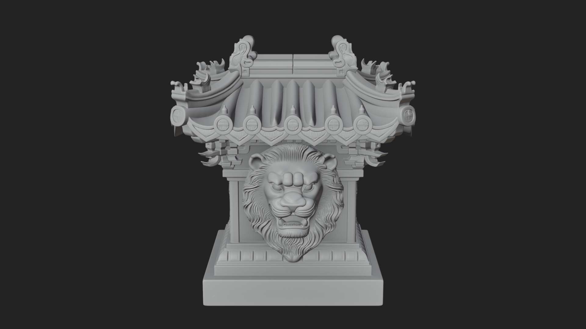 Chinese Roof Eave Model Design 11 3D Print Model 3D Model