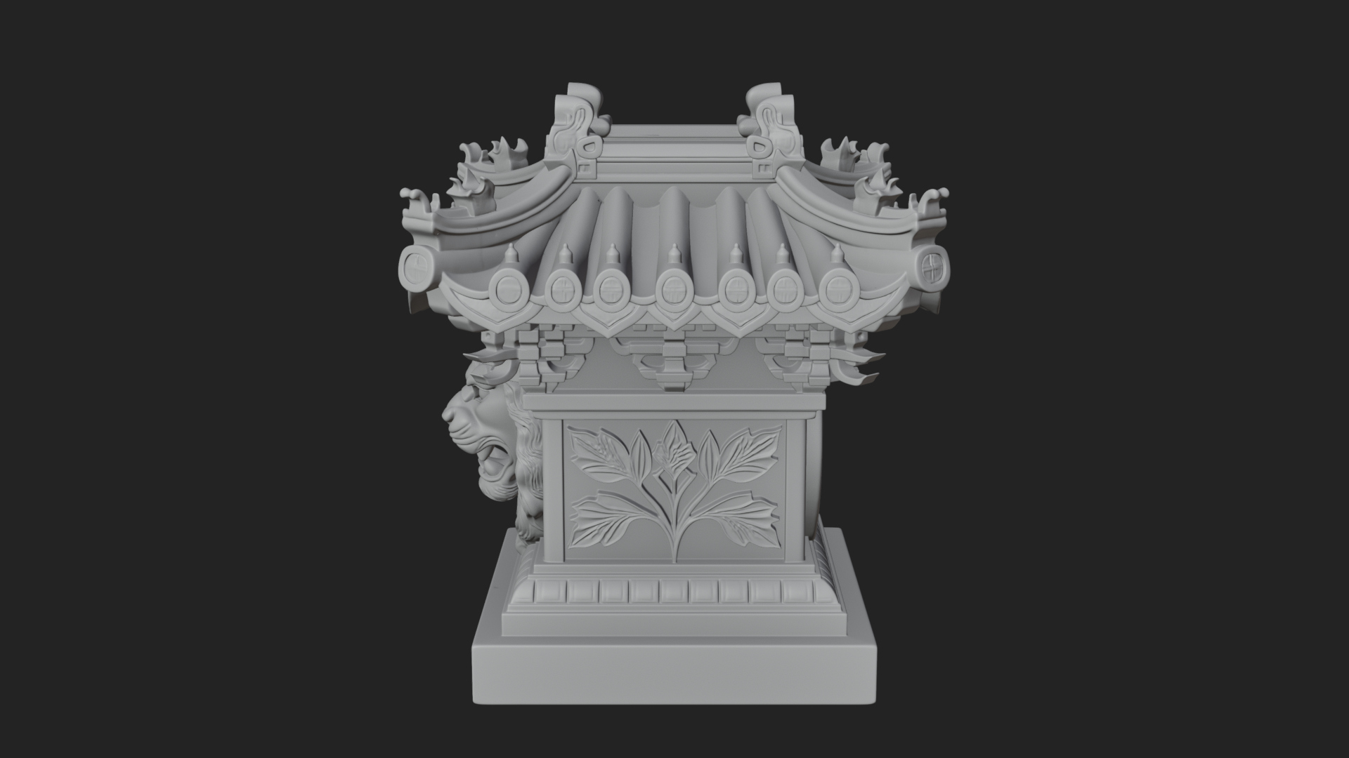 Chinese Roof Eave Model Design 11 3D Print Model 3D Model