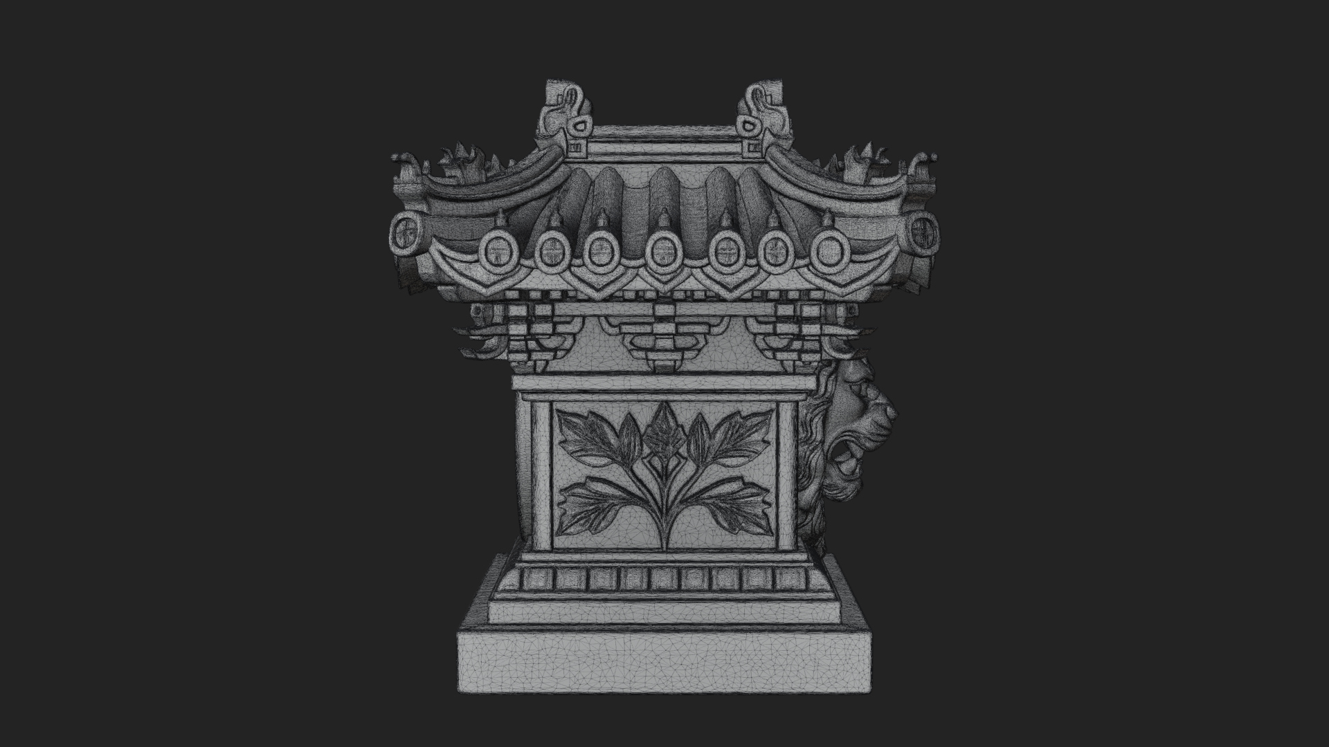 Chinese Roof Eave Model Design 11 3D Print Model 3D Model
