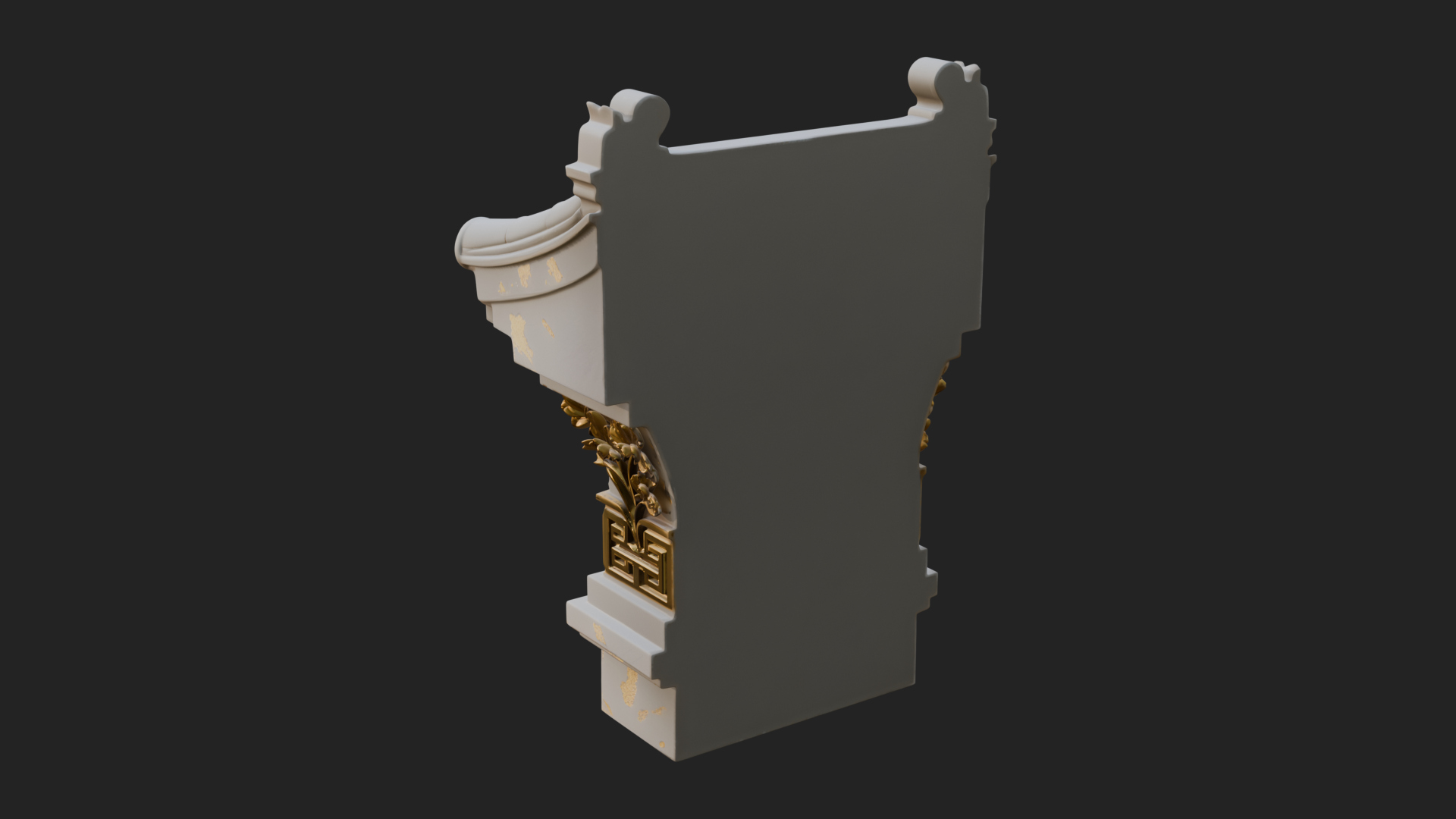 Chinese Roof Eave Model Design 12 3D Print Model 3D Model