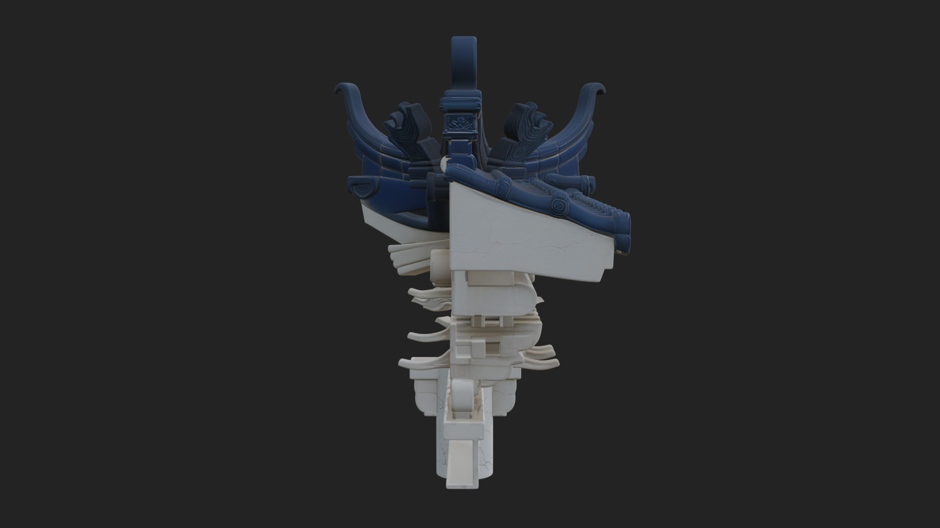 Chinese Roof Eave Model Design 7 3D Print Model 3D Model
