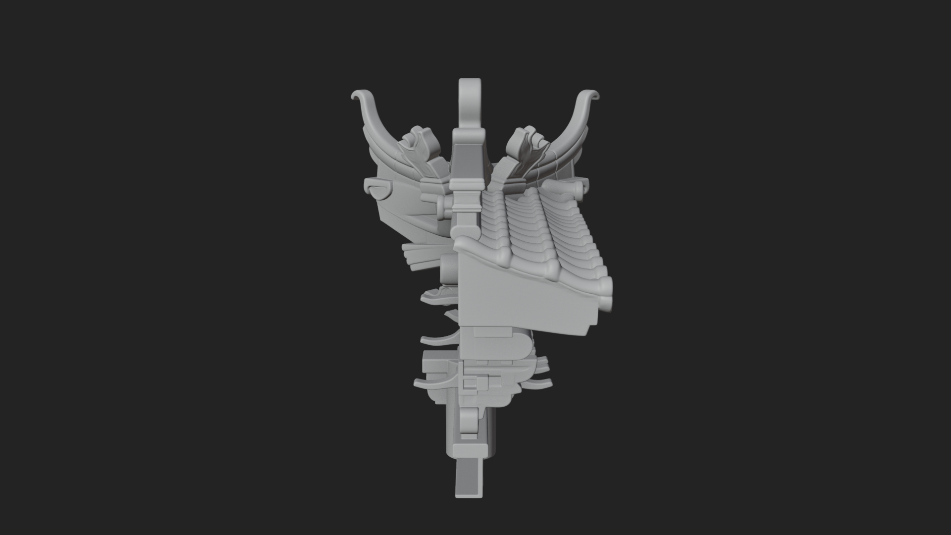 Chinese Roof Eave Model Design 7 3D Print Model 3D Model