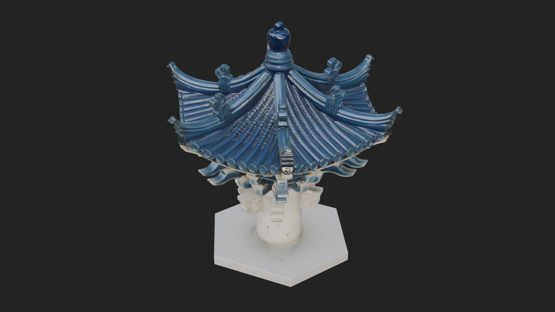 Chinese Roof Eave Model Design 8 3D Print Model 3D Model