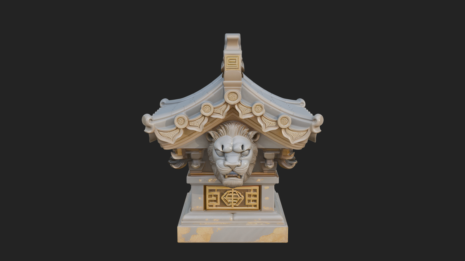 Chinese Roof Eave Model Design 9 3D Print Model 3D Model