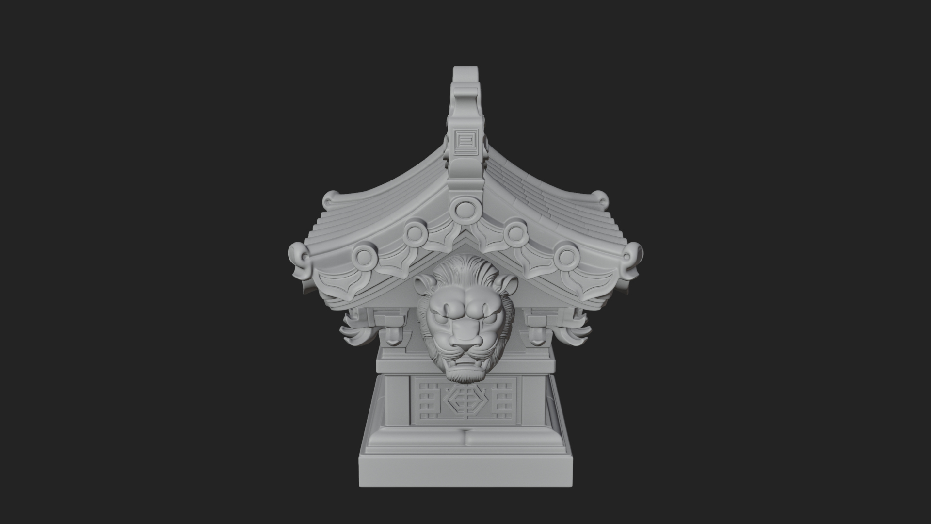 Chinese Roof Eave Model Design 9 3D Print Model 3D Model
