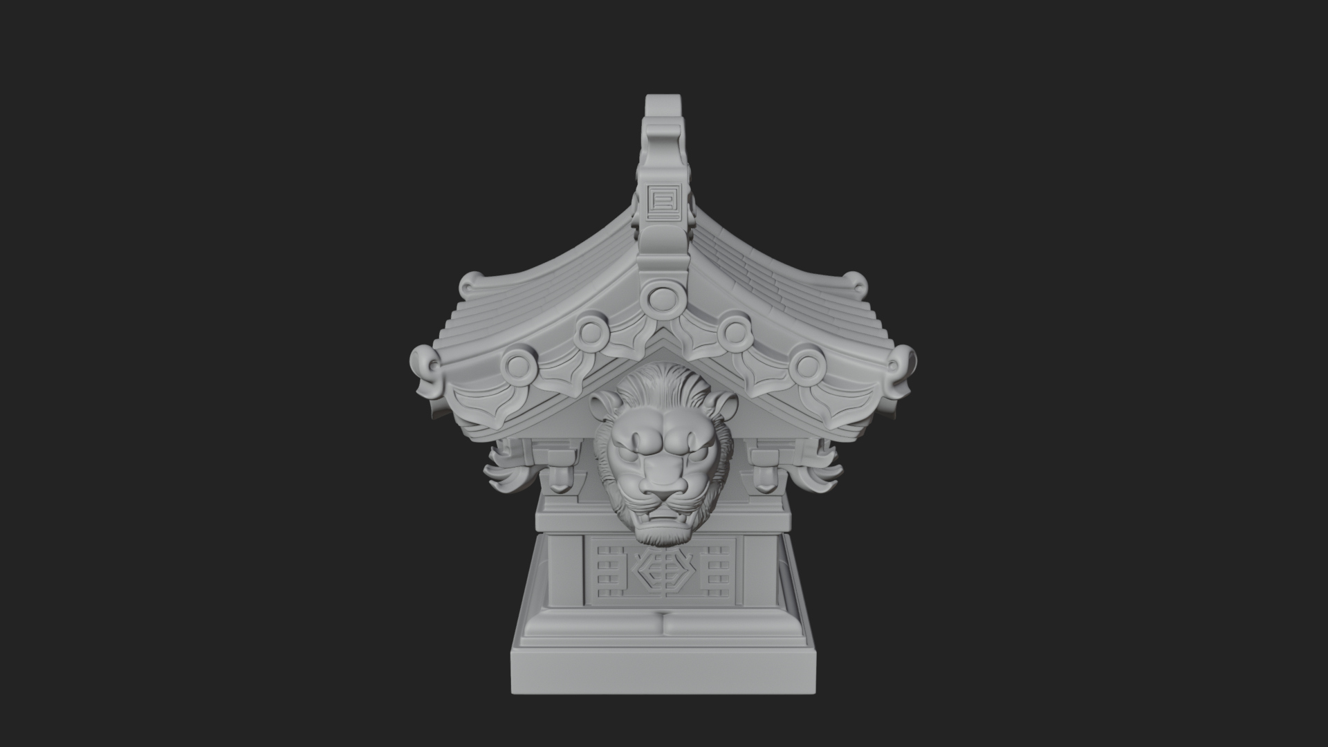 Chinese Roof Eave Model Design 9 3D Print Model 3D Model