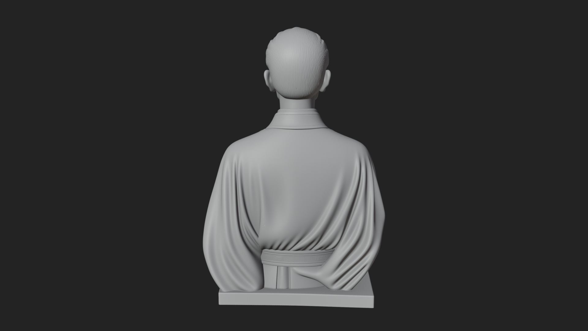 Chinese Scholar Bust Statue Design 10 3D Print Model 3D Model