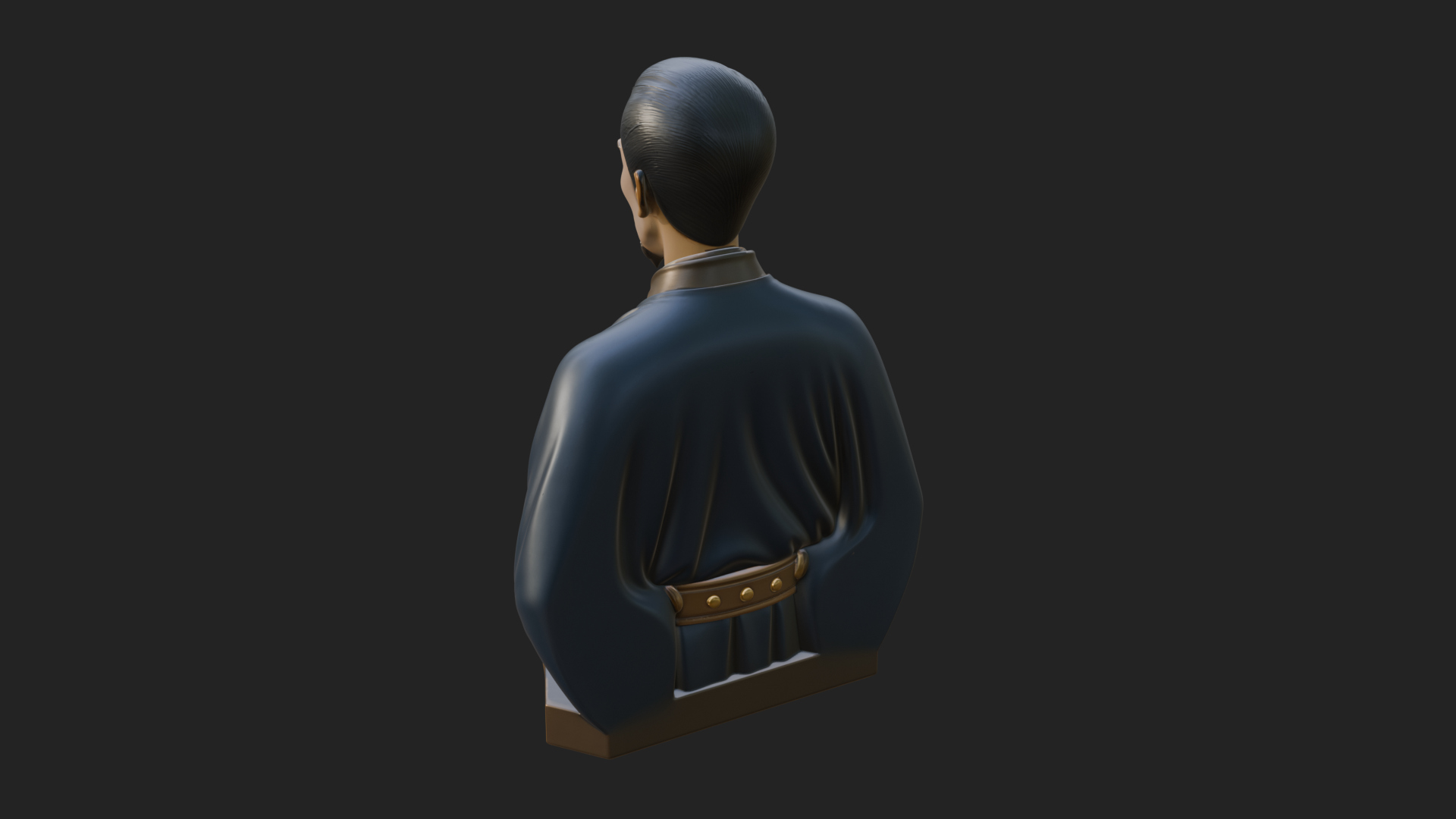 Chinese Scholar Bust Statue Design 11 3D Print Model 3D Model